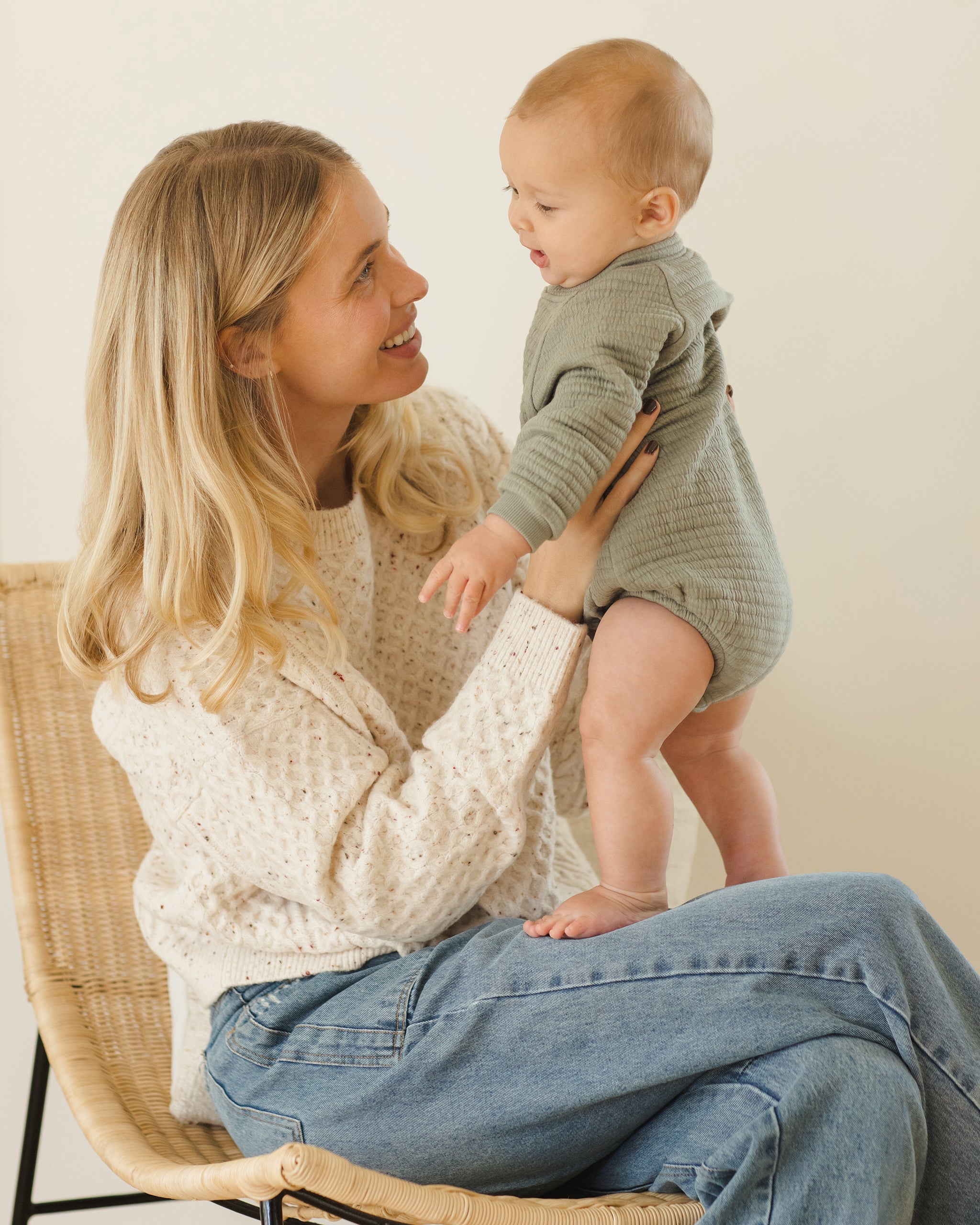 Henley Bubble Romper || Forest – Quincy Mae
