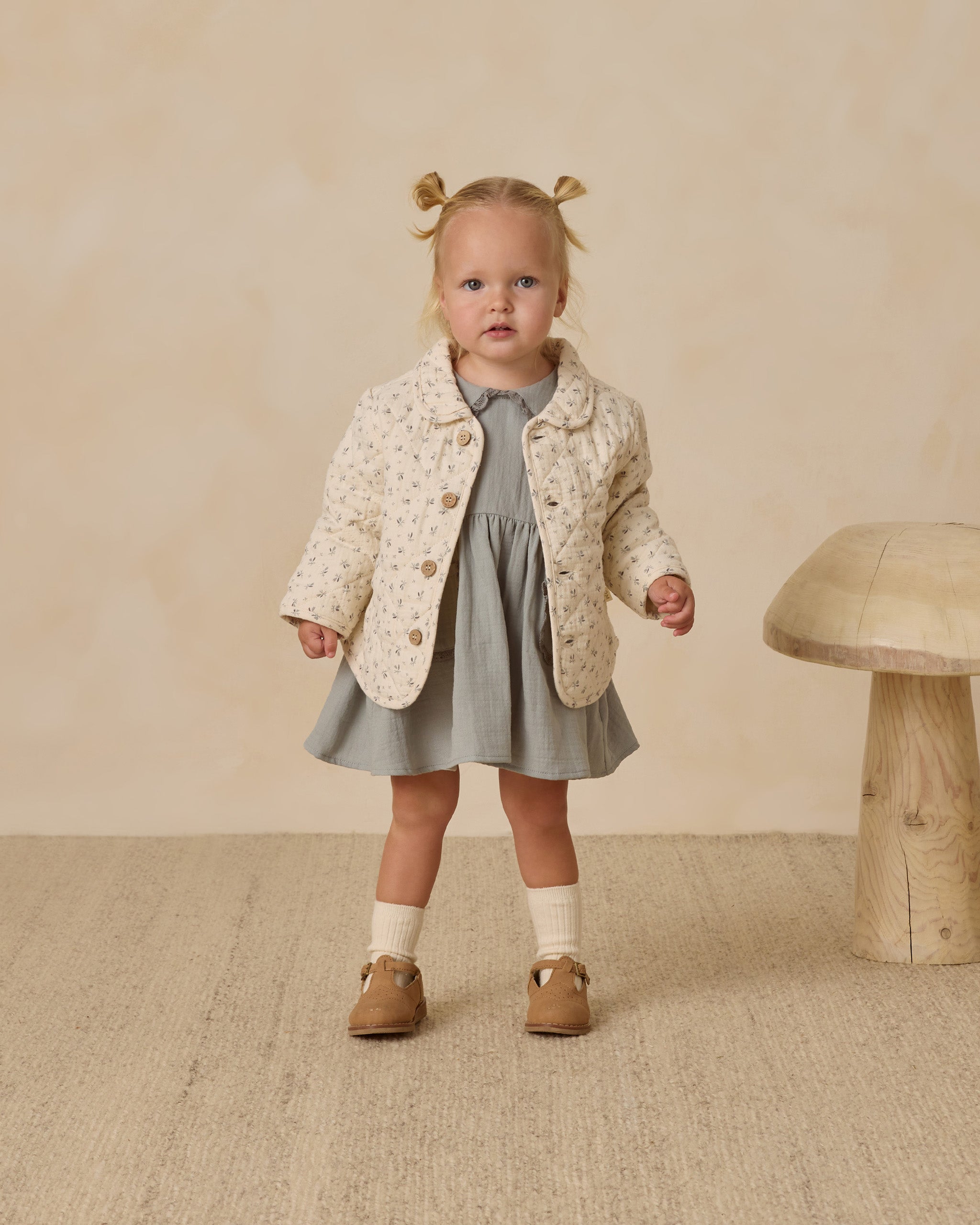 Rylee + Cru ライリーアンドクルー ベビー服 子供服  キルティングジャケット　ブルーベル
