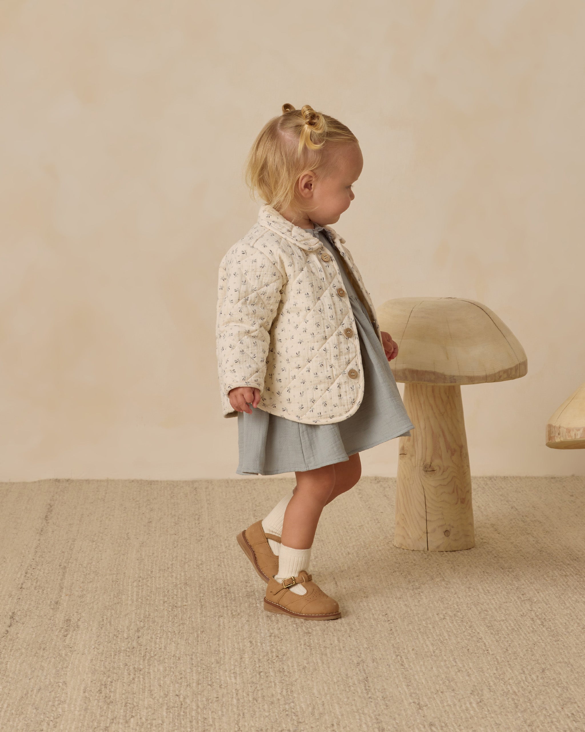 Quilted Jacket || Bluebell – Quincy Mae