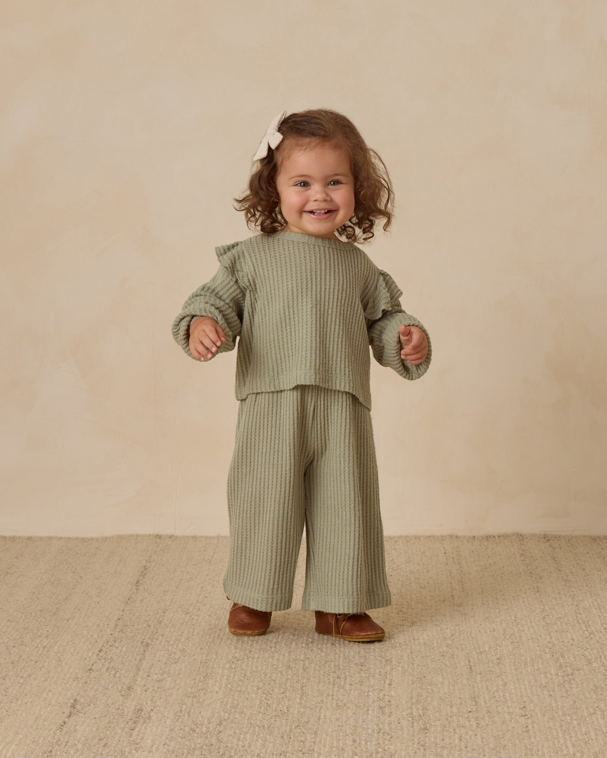 Rylee + Cru ライリーアンドクルー ベビー服 子供服  フリルコージーセット　ファーン