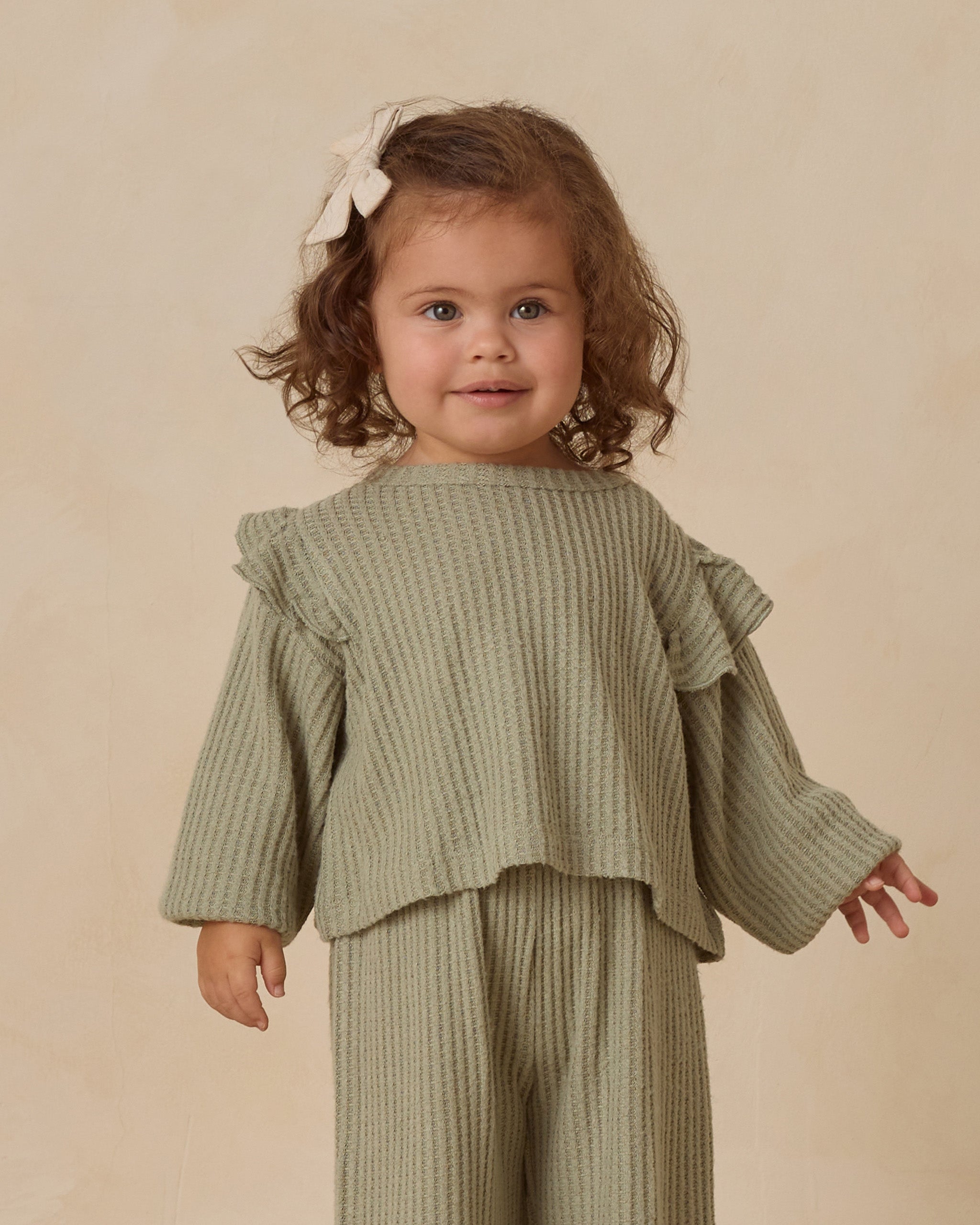Rylee + Cru ライリーアンドクルー ベビー服 子供服  フリルコージーセット　ファーン