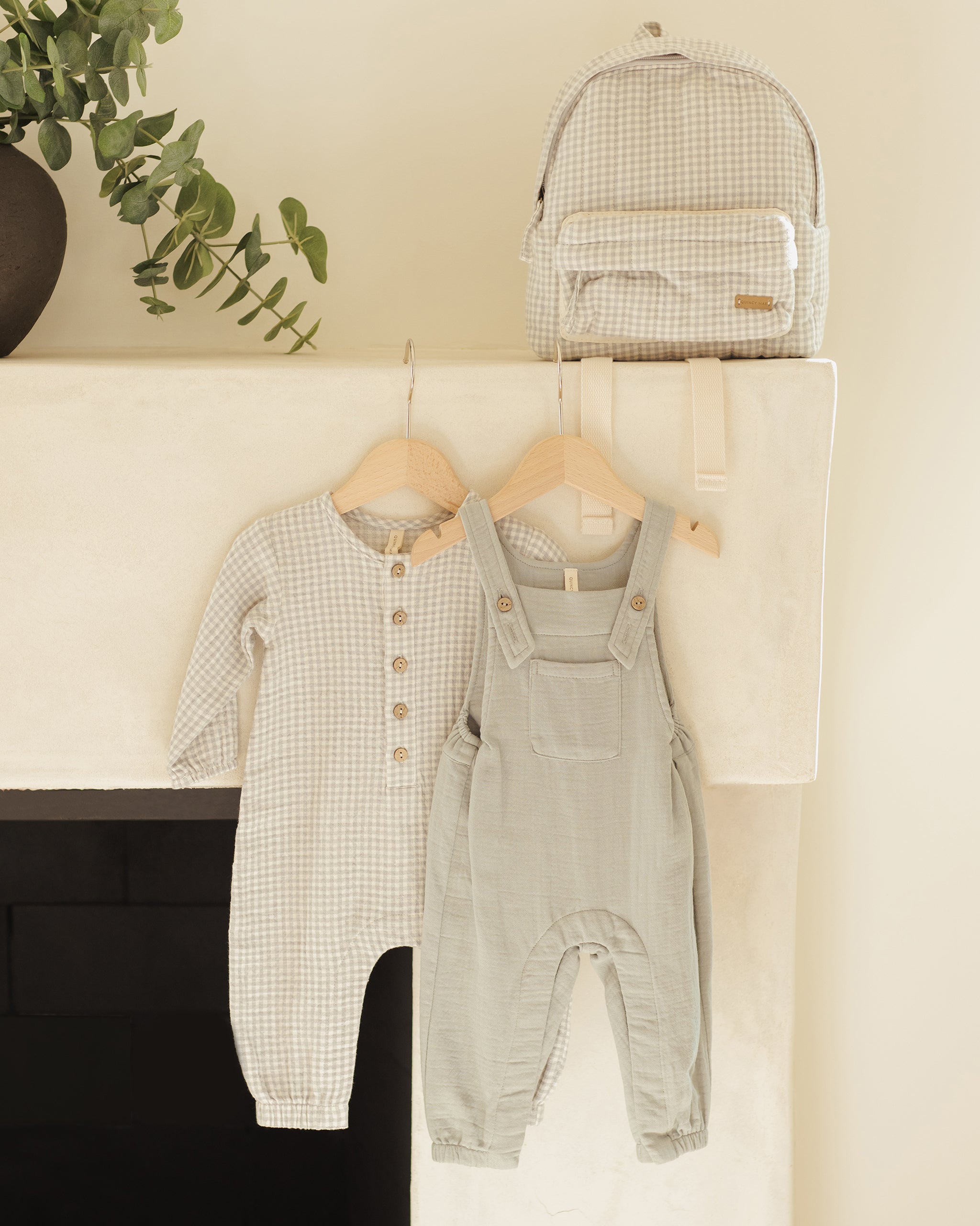 Baby Overall || Steel Blue – Quincy Mae
