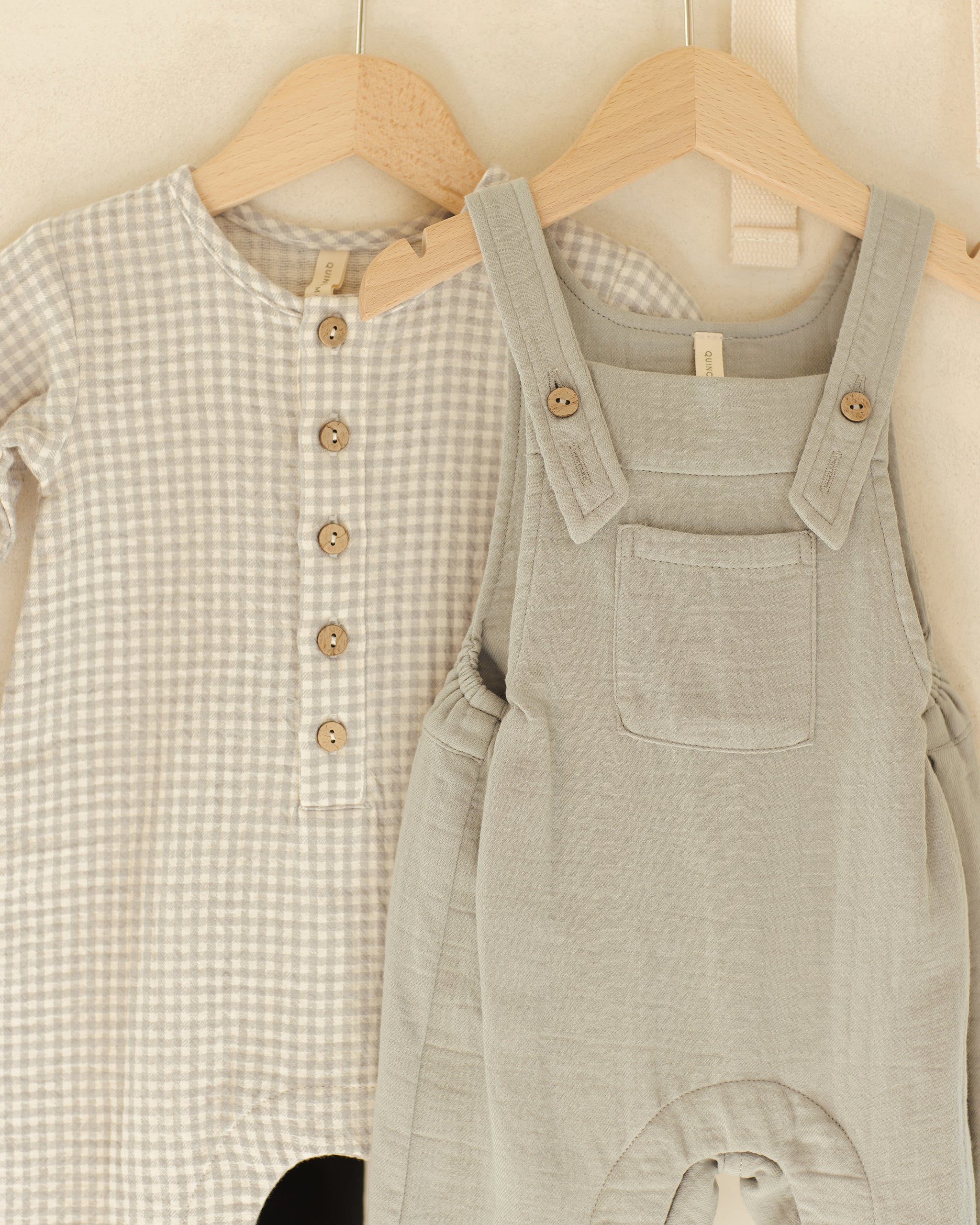 Rylee + Cru ライリーアンドクルー ベビー服 子供服  ベビーオーバーオール　スチールブルー