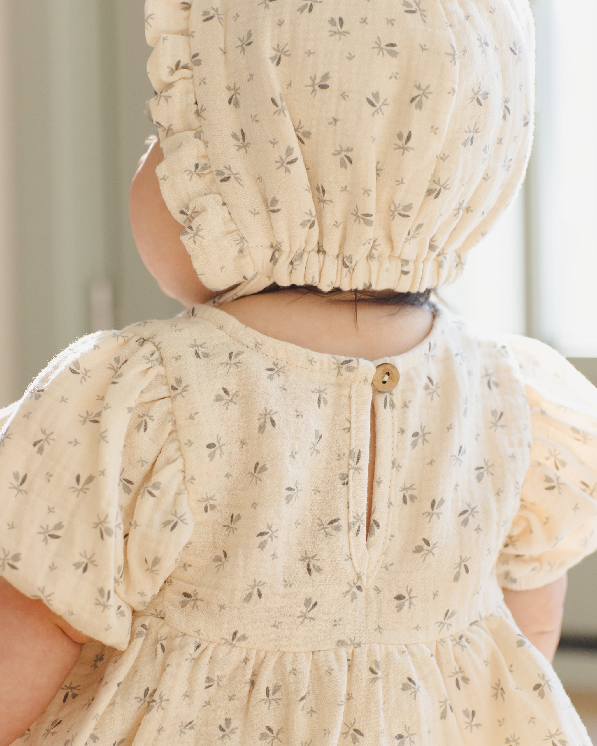 Woven Ruffle Bonnet || Bluebell – Quincy Mae