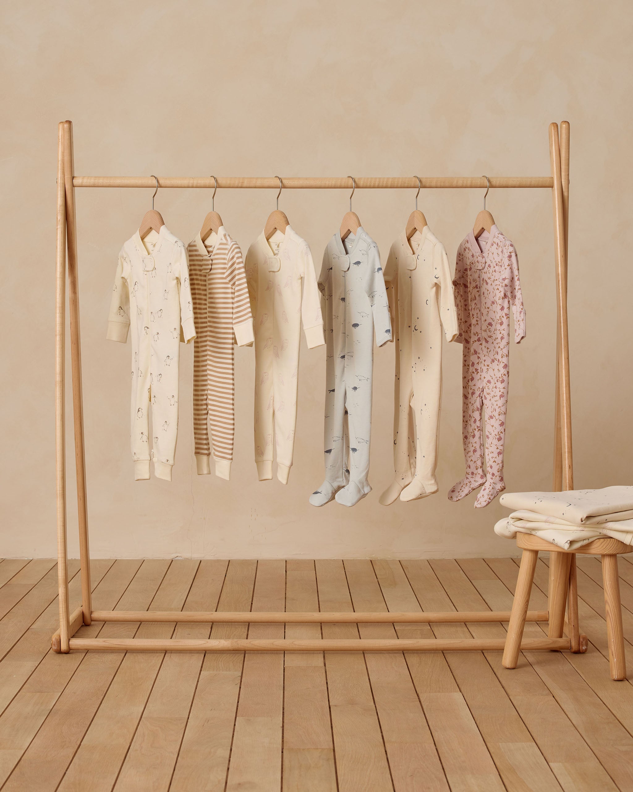 Rylee + Cru ライリーアンドクルー ベビー服 子供服  ジップロングスリーブスリーパー　ペンギンズ