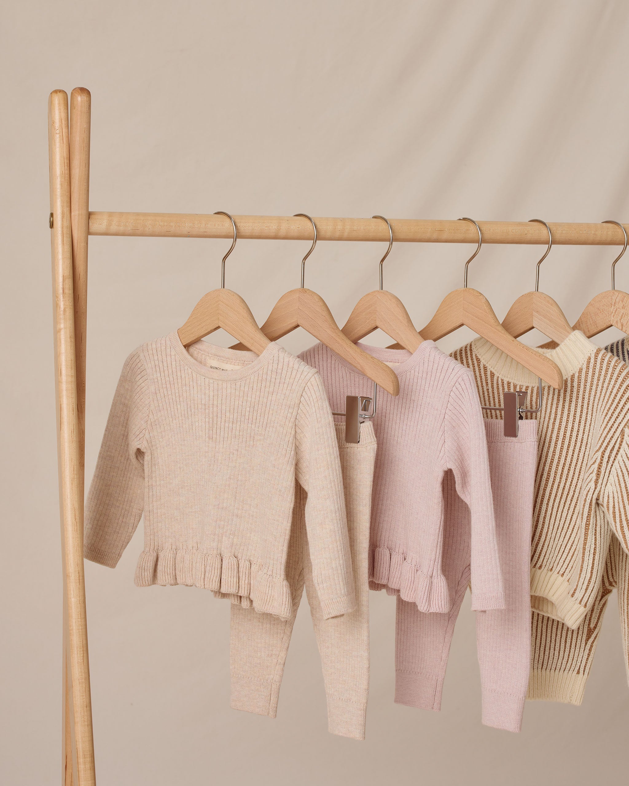 Rylee + Cru ライリーアンドクルー ベビー服 子供服  リブニットペプラムトップ　ライラック