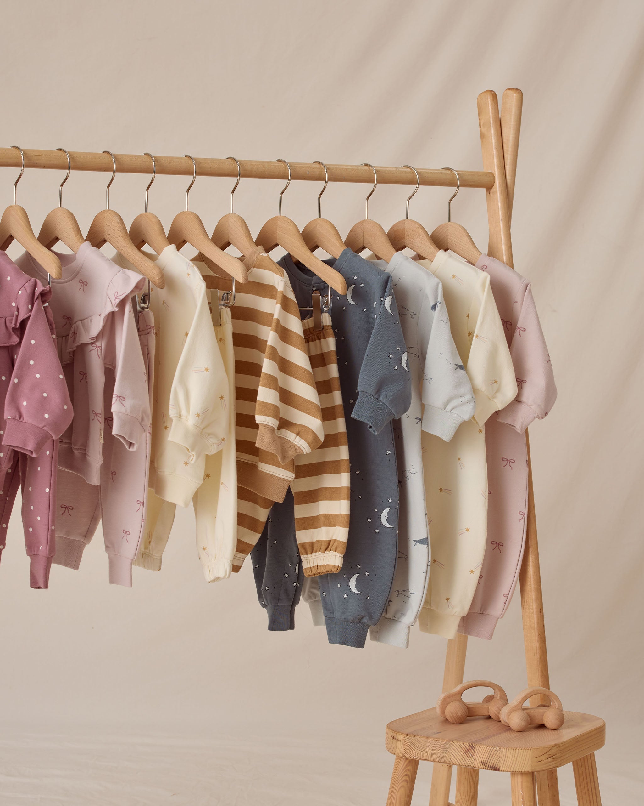 Rylee + Cru ライリーアンドクルー ベビー服 子供服  オーバーサイズ クルー スウェットシャツ　シューティングスター