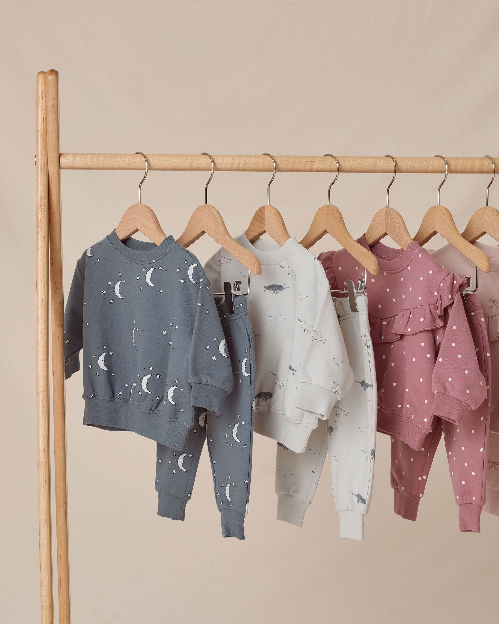 Rylee + Cru ライリーアンドクルー ベビー服 子供服  リラックスフリース スウェットシャツ　シルバームーン