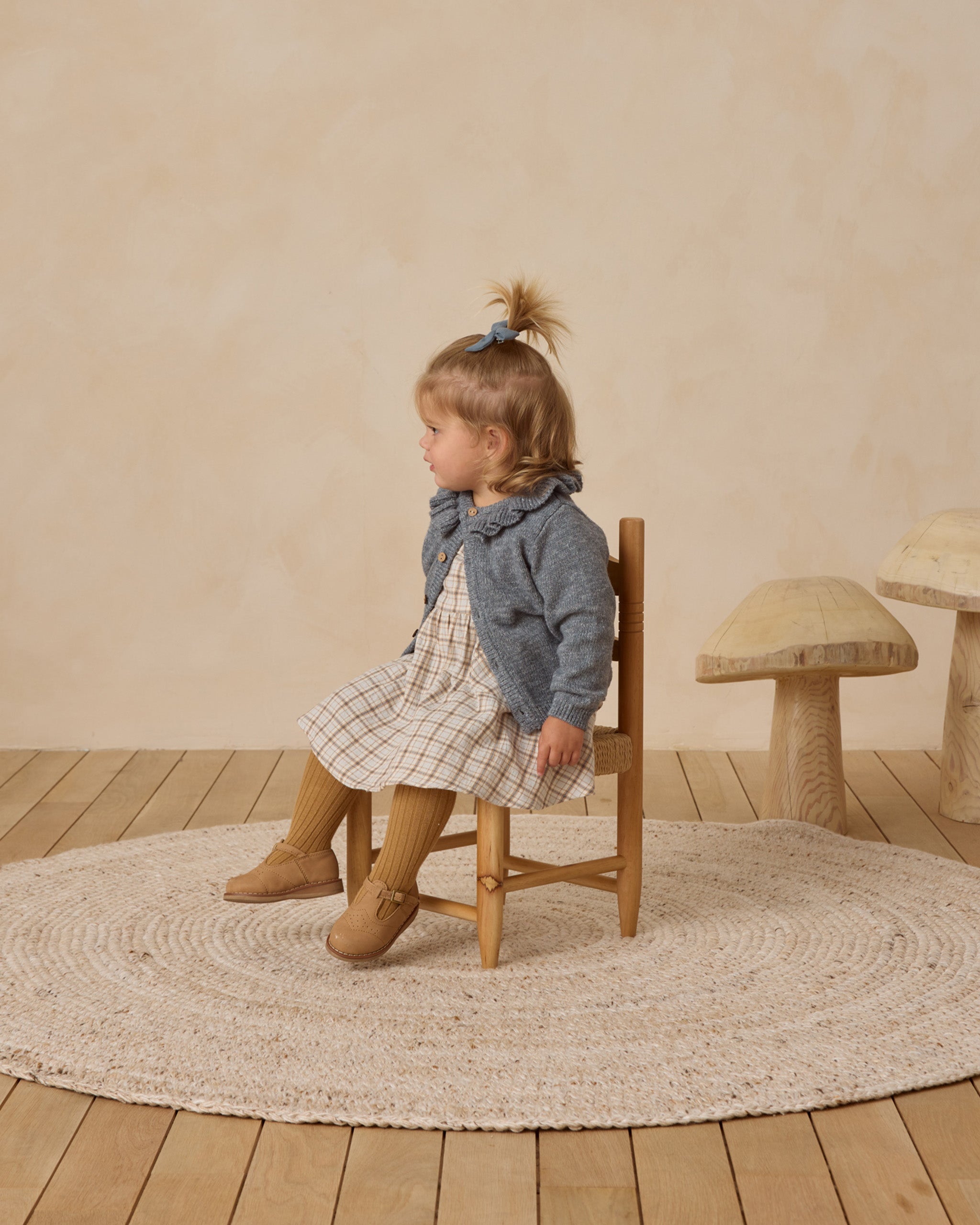Rylee + Cru ライリーアンドクルー ベビー服 子供服  ラッフルカラーカーディガン　オーシャン
