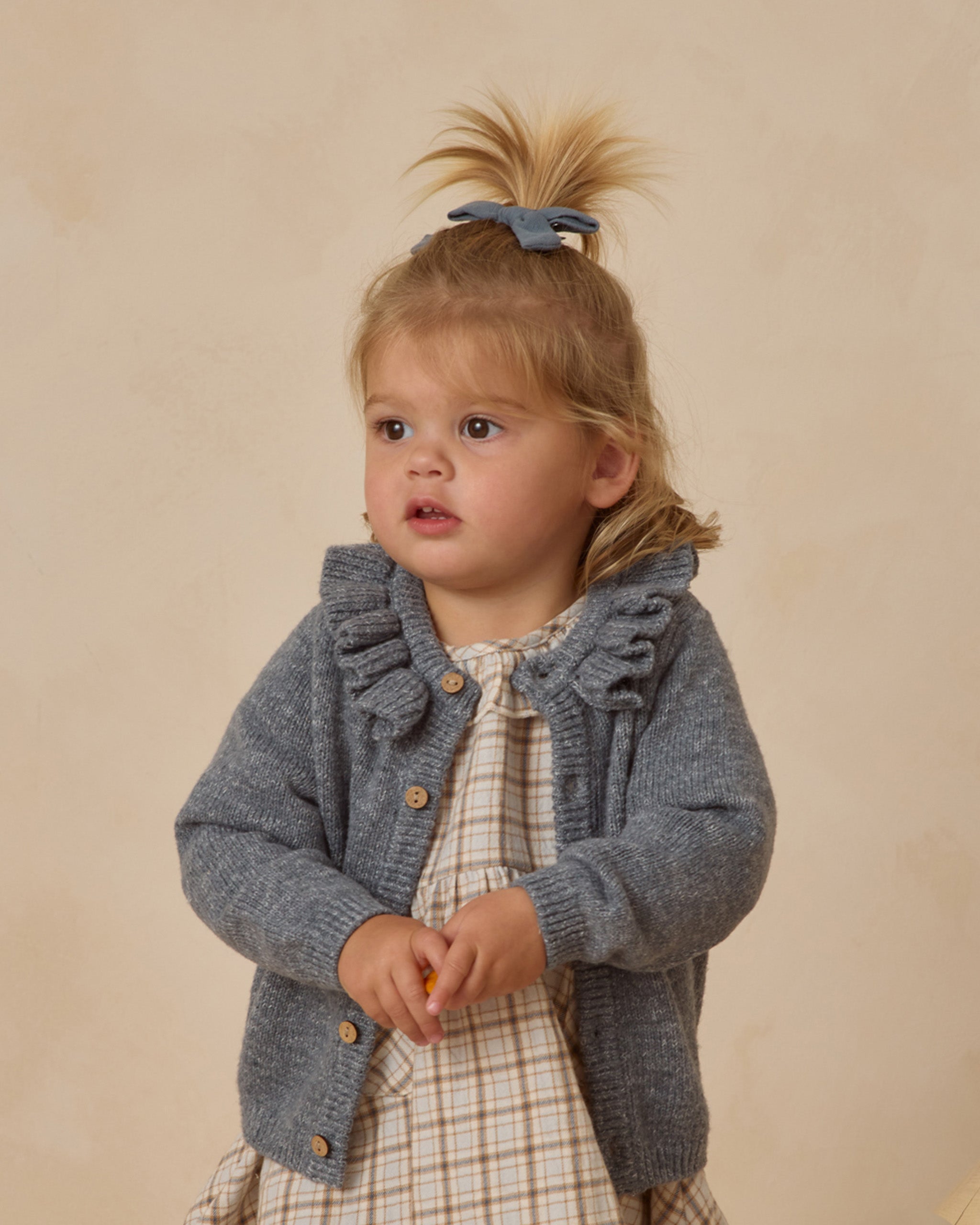 Rylee + Cru ライリーアンドクルー ベビー服 子供服  ラッフルカラーカーディガン　オーシャン