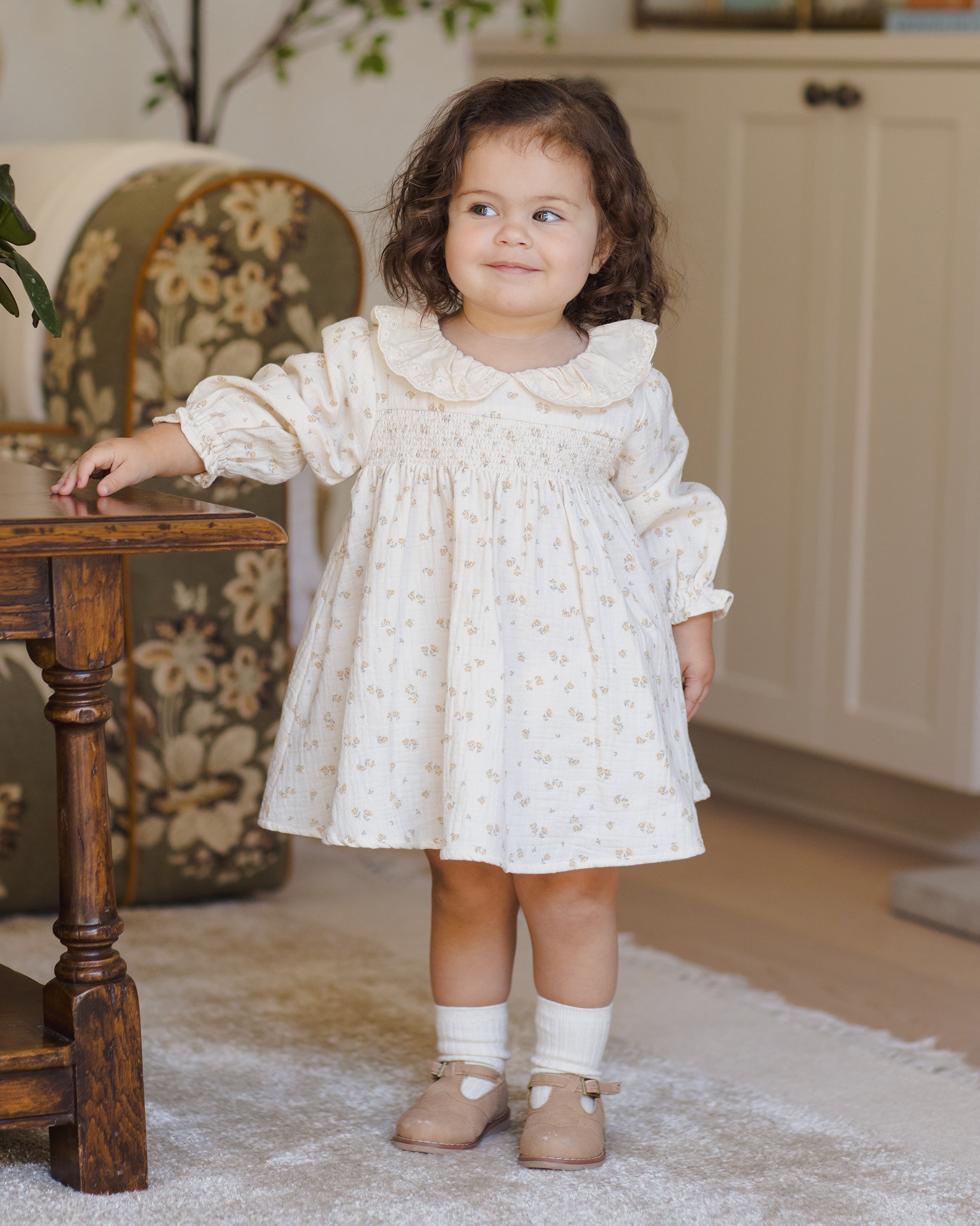 Rylee + Cru ライリーアンドクルー ベビー服 子供服  キャリードレス　ゴールデンフローラル