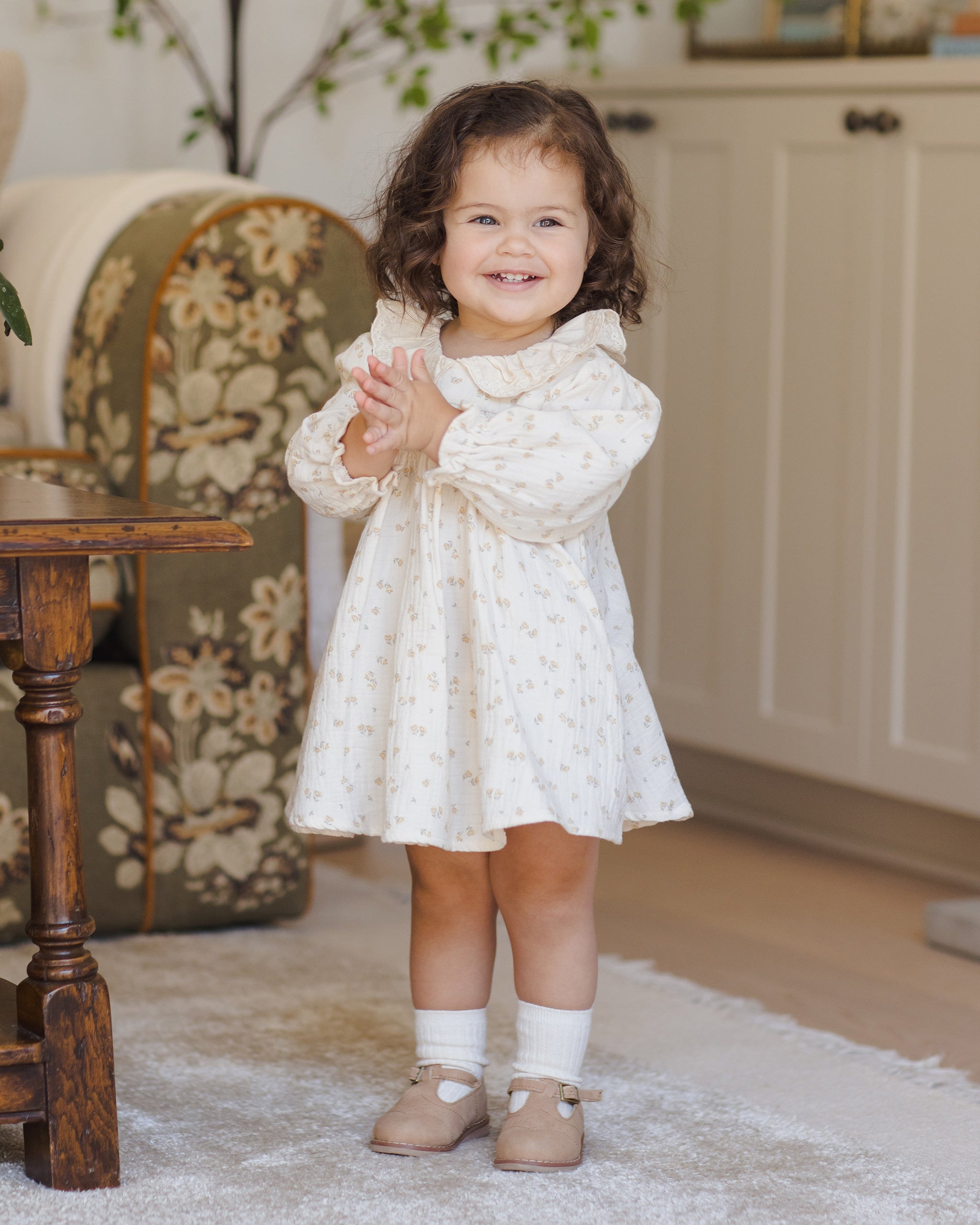 Rylee + Cru ライリーアンドクルー ベビー服 子供服  キャリードレス　ゴールデンフローラル