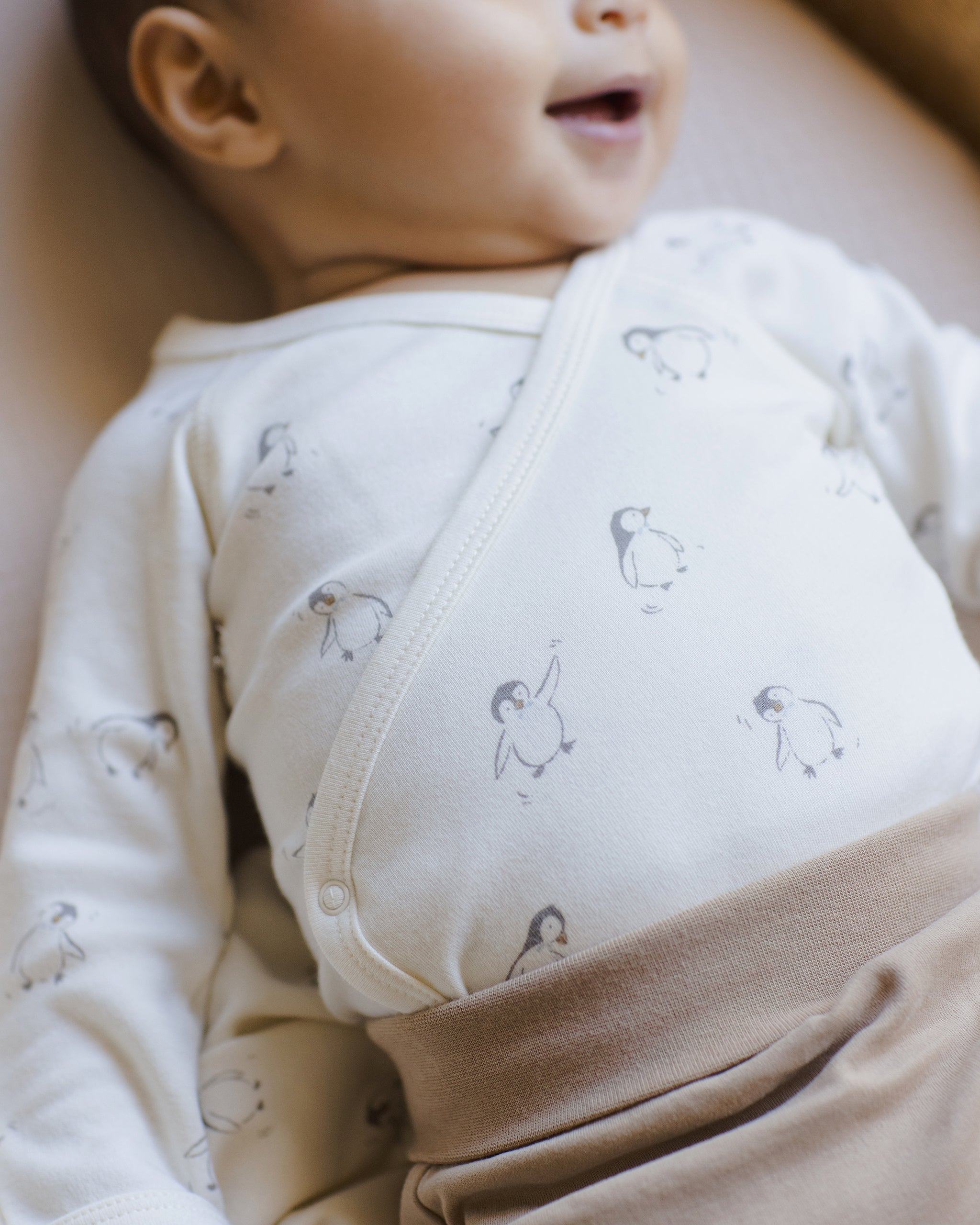 Side Snap Bodysuit + Pant Set || Penguins – Quincy Mae