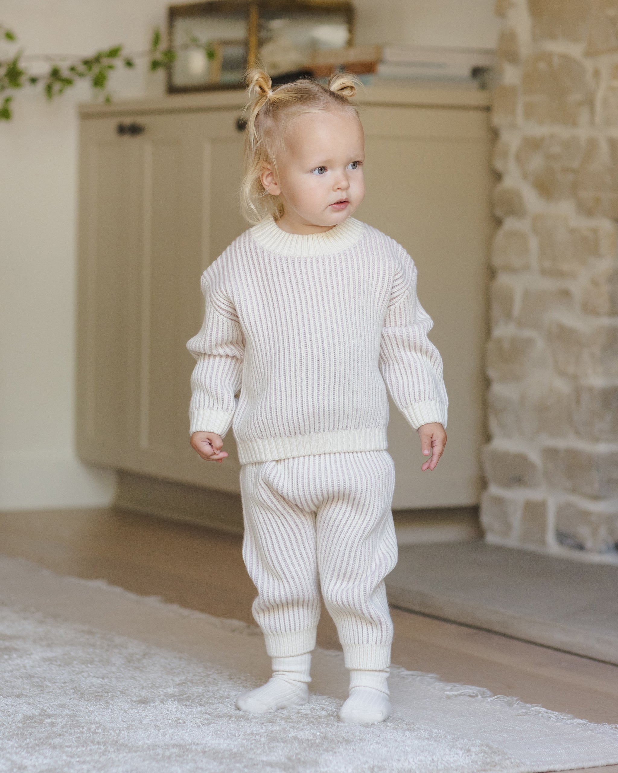 Relaxed Knit Sweater || Lilac – Quincy Mae