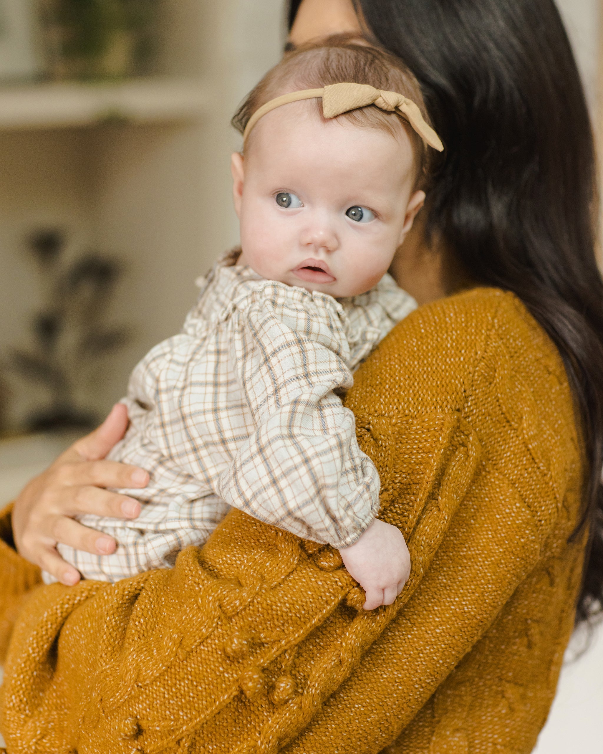 Rylee + Cru ライリーアンドクルー ベビー服 子供服  ミア トップ　ブルマー セット　ブルー チェック