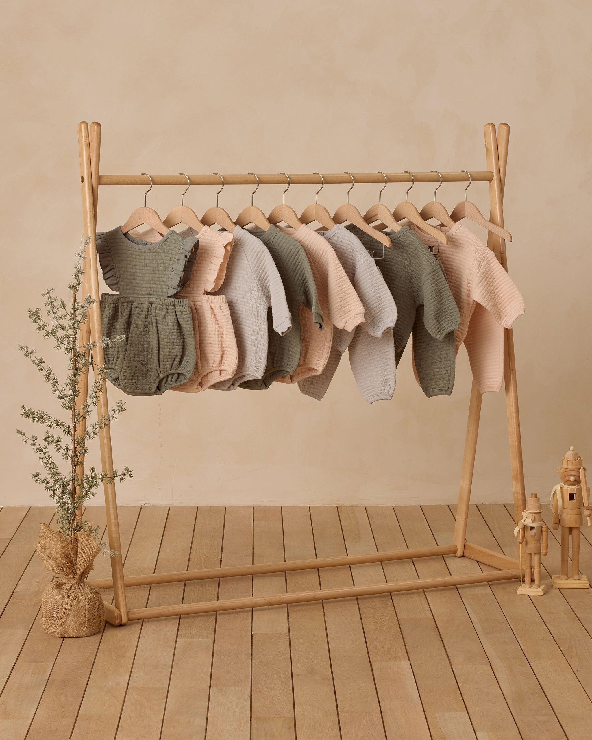 Rylee + Cru ライリーアンドクルー ベビー服 子供服  フリルバブルロンパース　フォレスト