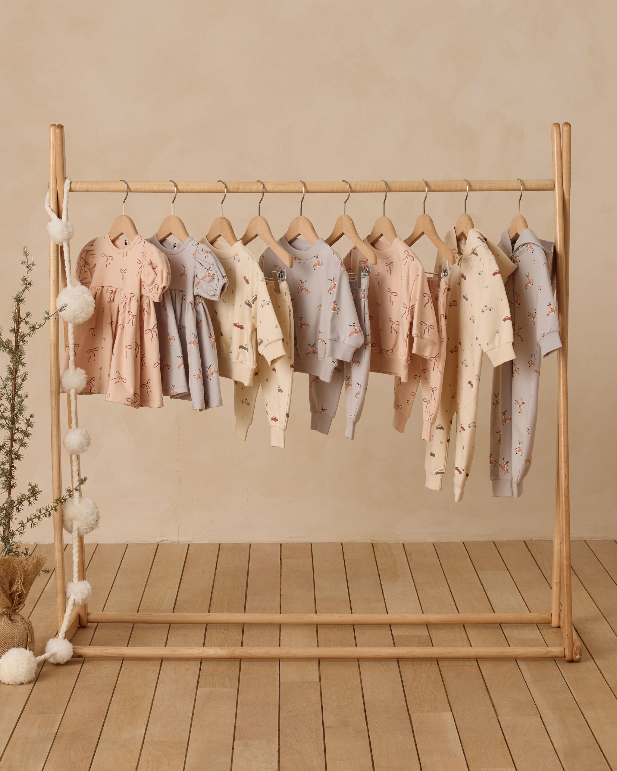 Rylee + Cru ライリーアンドクルー ベビー服 子供服  リラックスフリース スウェットパンツ　レッドボウ