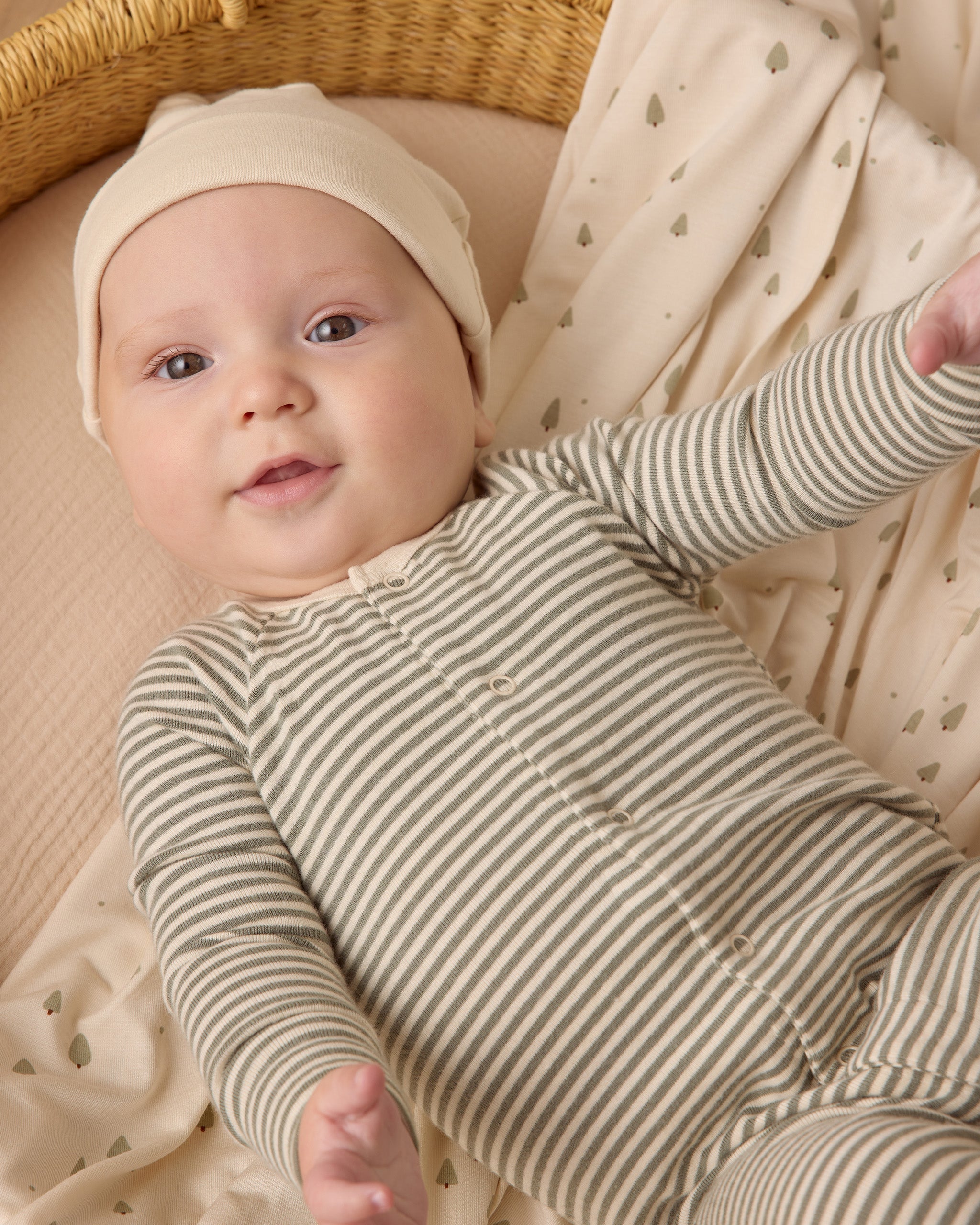 Rylee + Cru ライリーアンドクルー ベビー服 子供服  ポインテール ロングジョン　フォレストストライプ