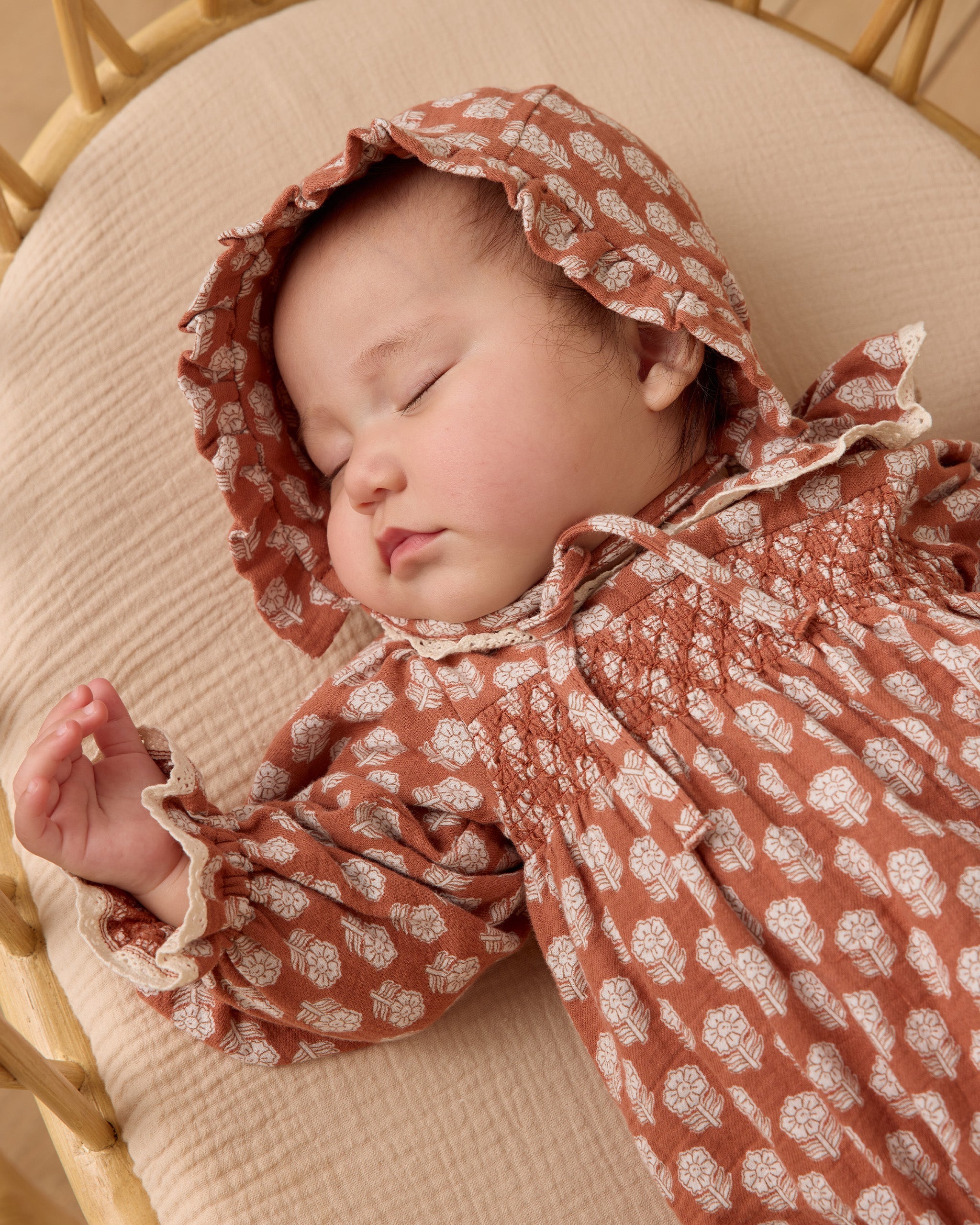 Rylee + Cru ライリーアンドクルー ベビー服 子供服  ウーブンフリルボンネット　ホリデーフルール