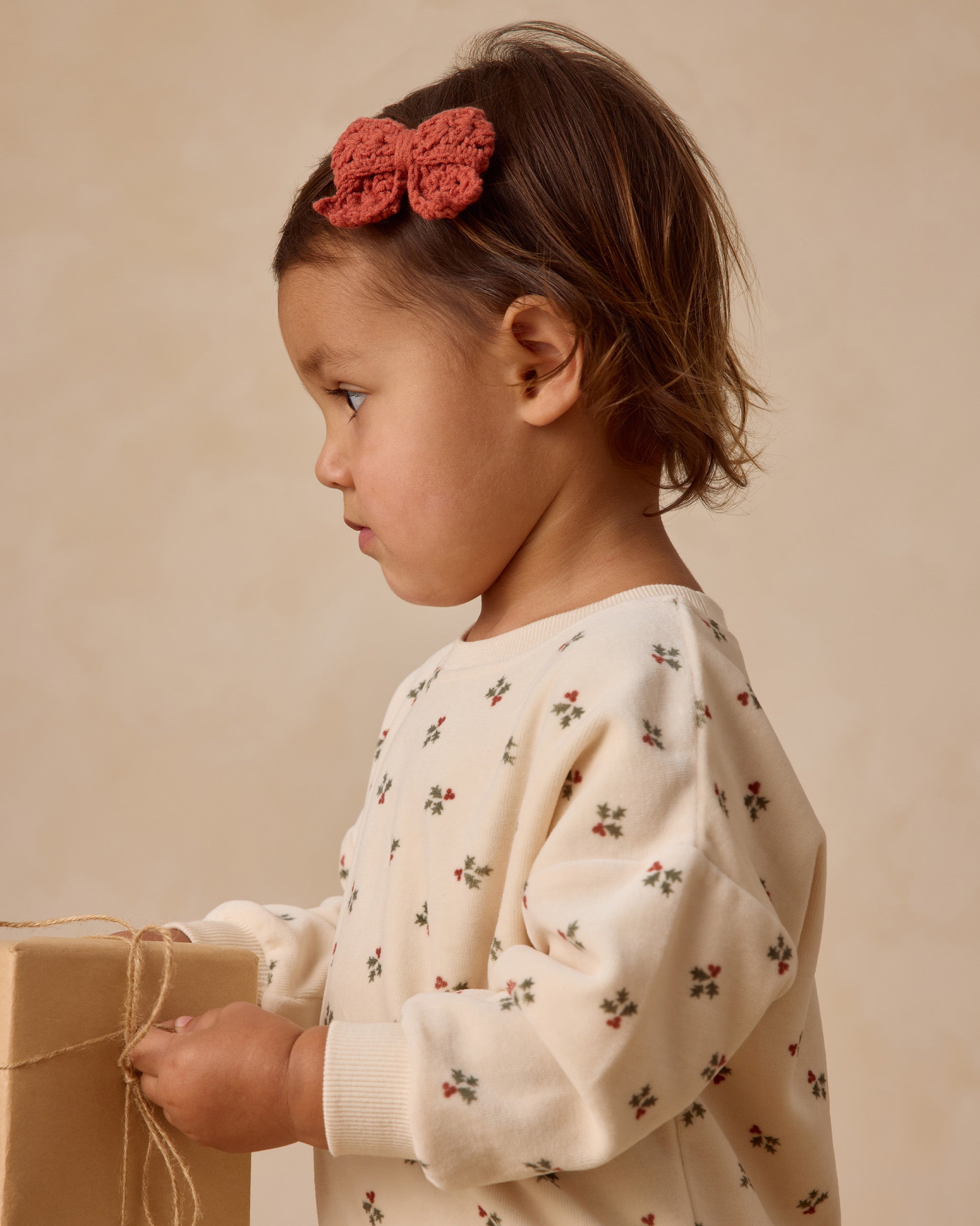 Rylee + Cru ライリーアンドクルー ベビー服 子供服  ベロア リラックス スウェットシャツ　ホリーベリー