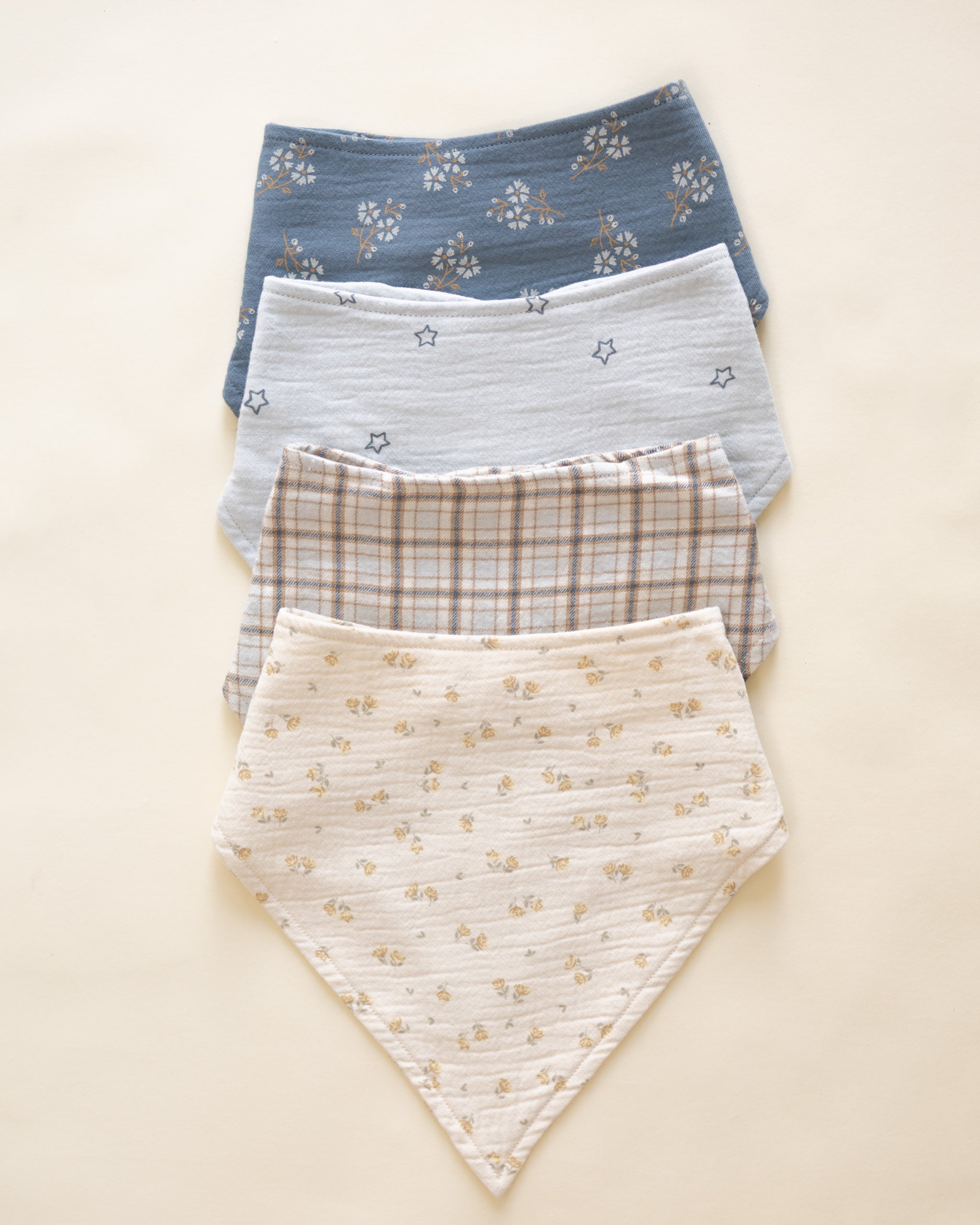 Rylee + Cru ライリーアンドクルー ベビー服 子供服  バンダナスカーフ 2P　ブルー チェック　トゥインクル