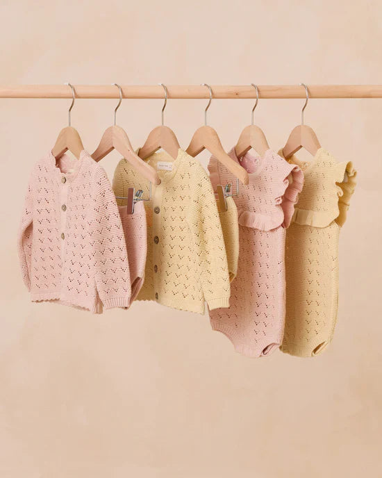 Scalloped Cardigan || Bubblegum