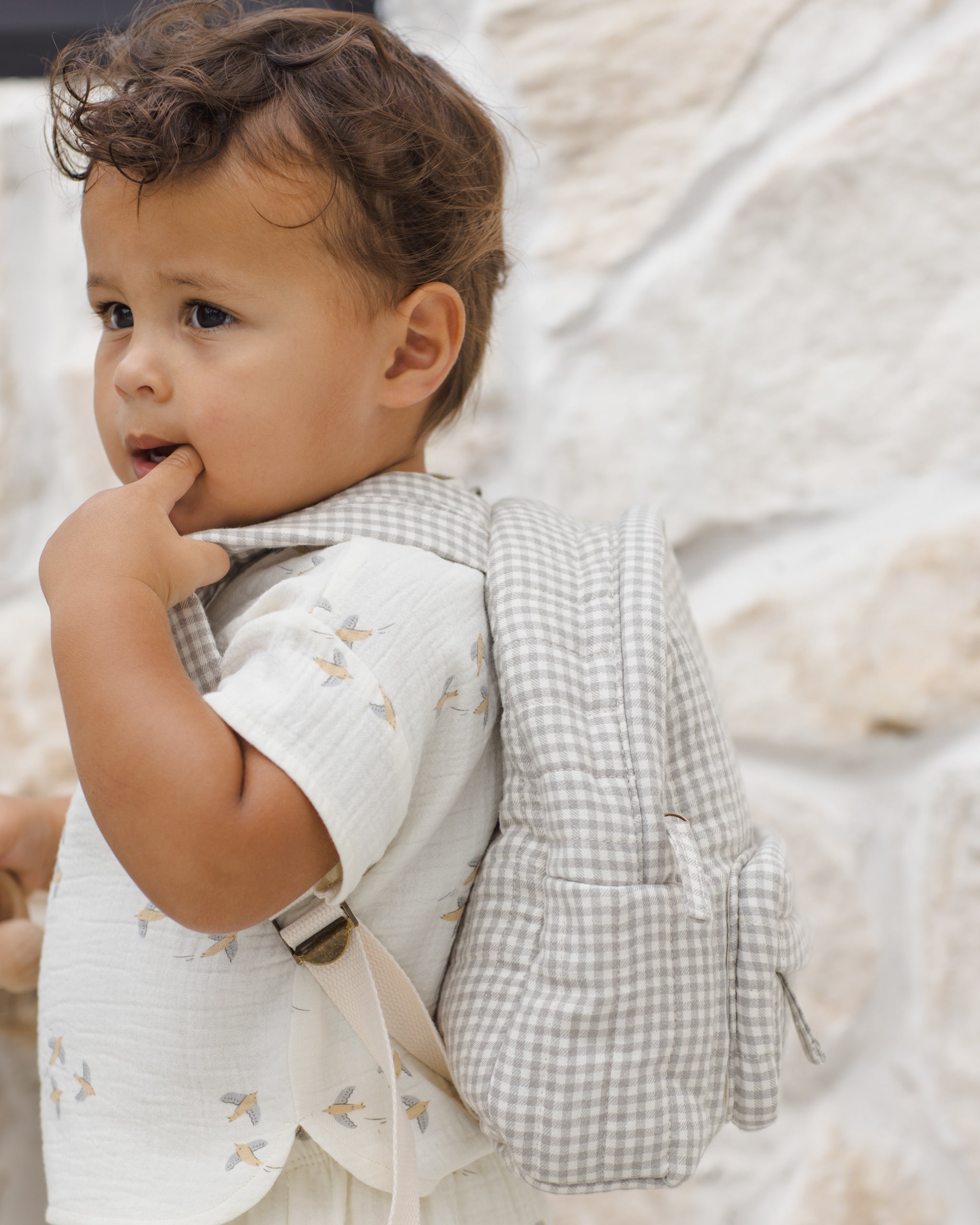 Rylee + Cru ライリーアンドクルー ベビー服 子供服 ミニバックパック　セージギンガム