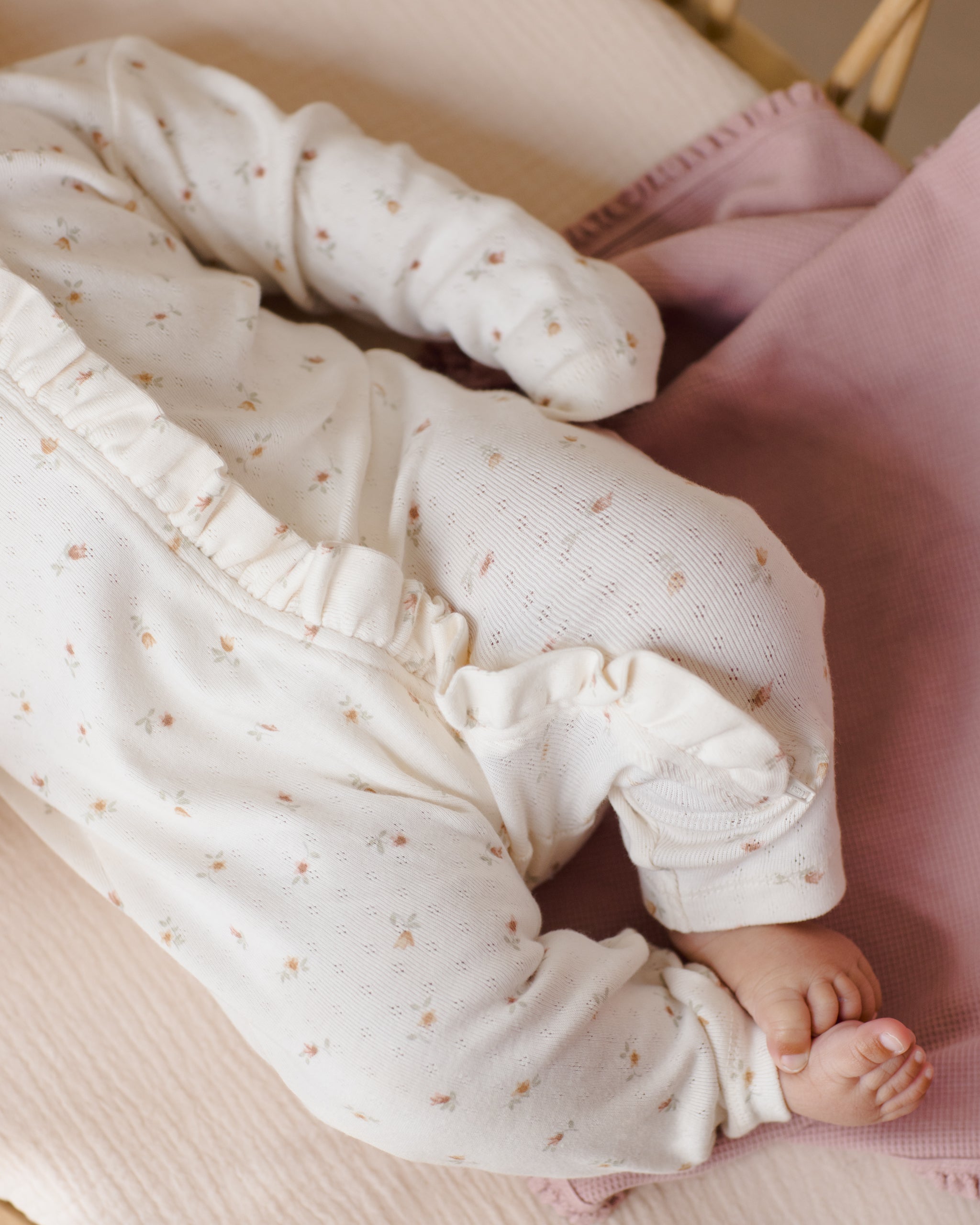 Rylee + Cru ライリーアンドクルー ベビー服 子供服 ワッフルベビーブランケット　モーブ