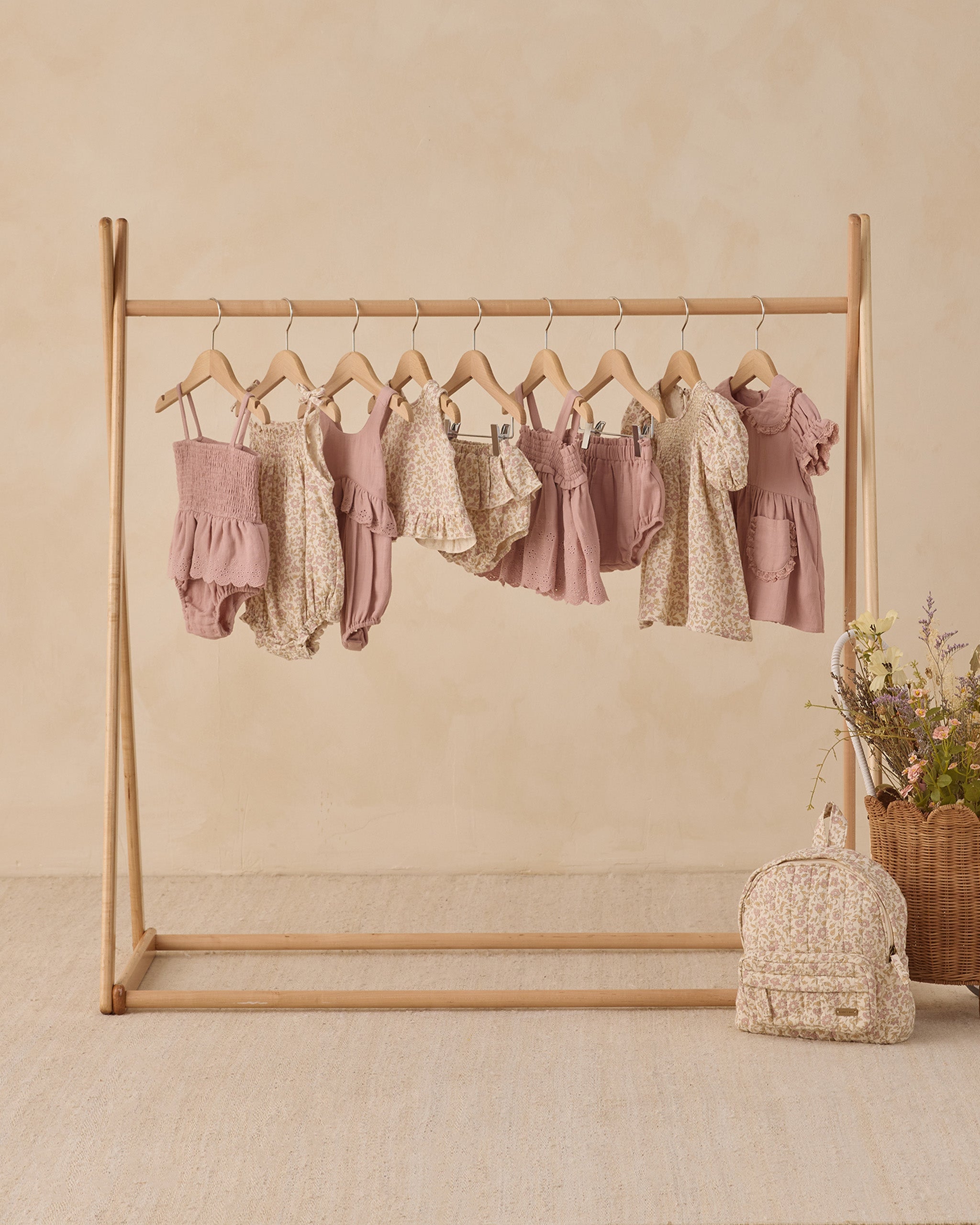 Rylee + Cru ライリーアンドクルー ベビー服 子供服 ラッフルチューリップトップ + ブルマーセット　ダリア