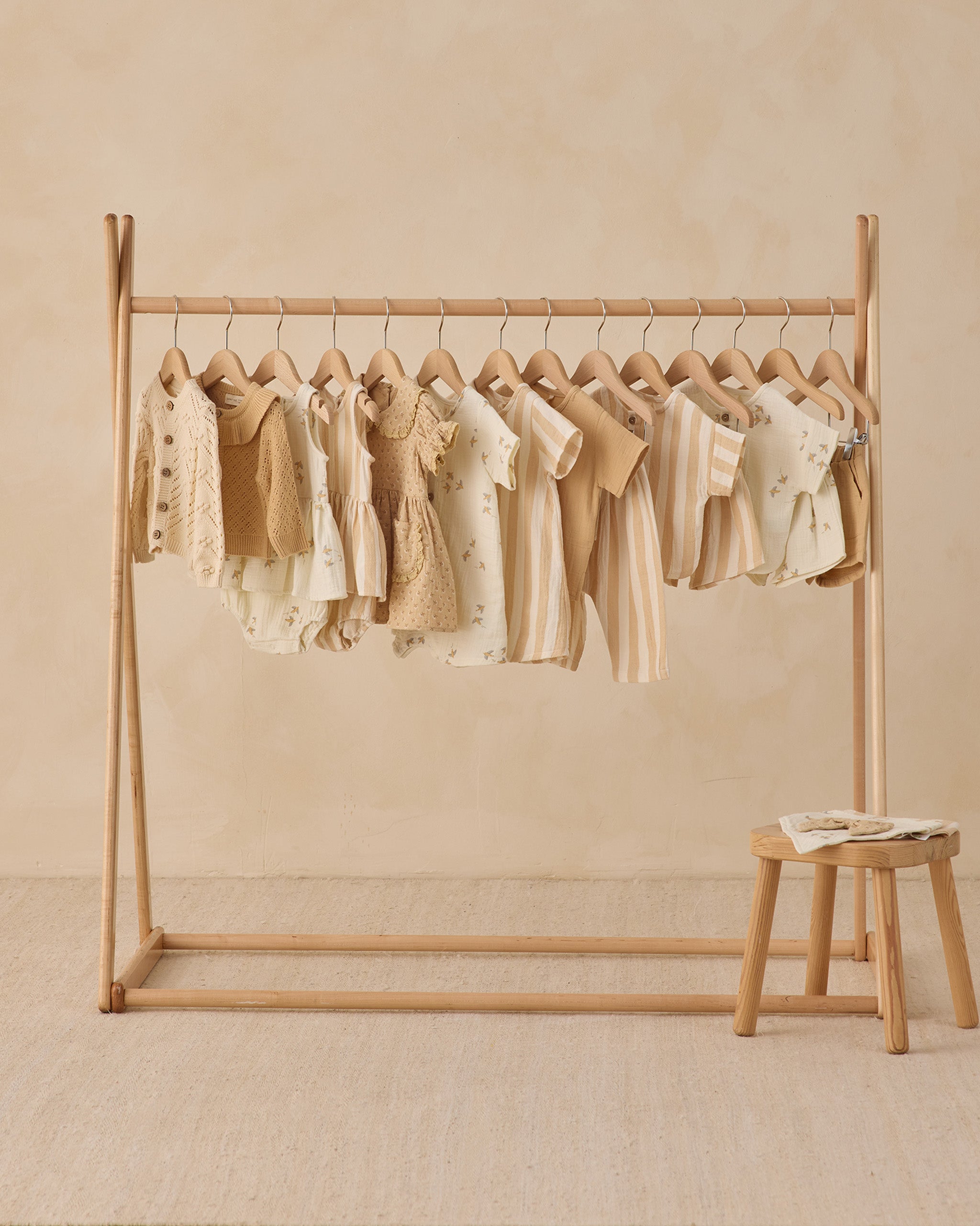 Rylee + Cru ライリーアンドクルー ベビー服 子供服 ウーブンボックストップ + ショートセット　サマーストライプ