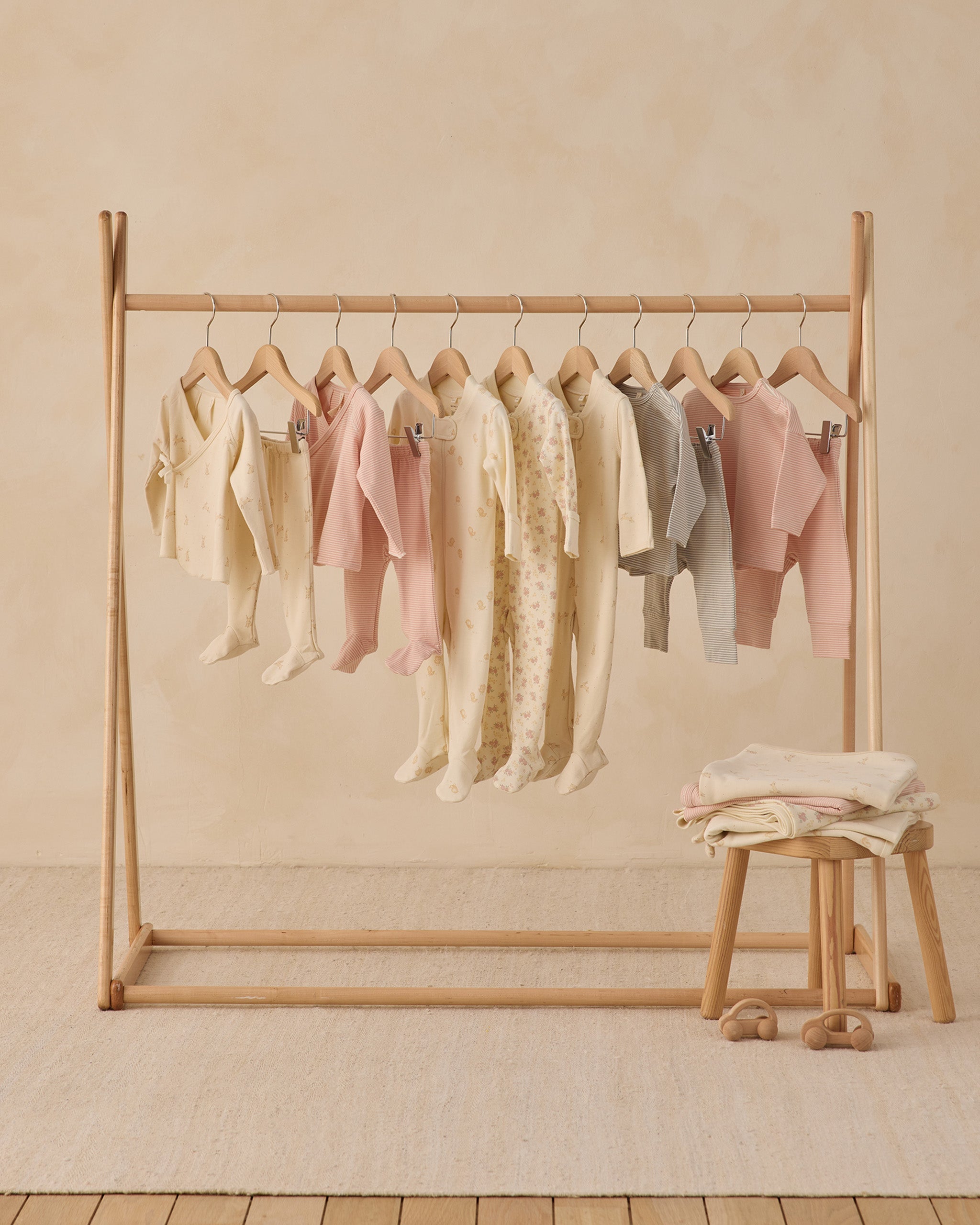 Rylee + Cru ライリーアンドクルー ベビー服 子供服 ロングスリーブTシャツ　メロンマイクロストライプ