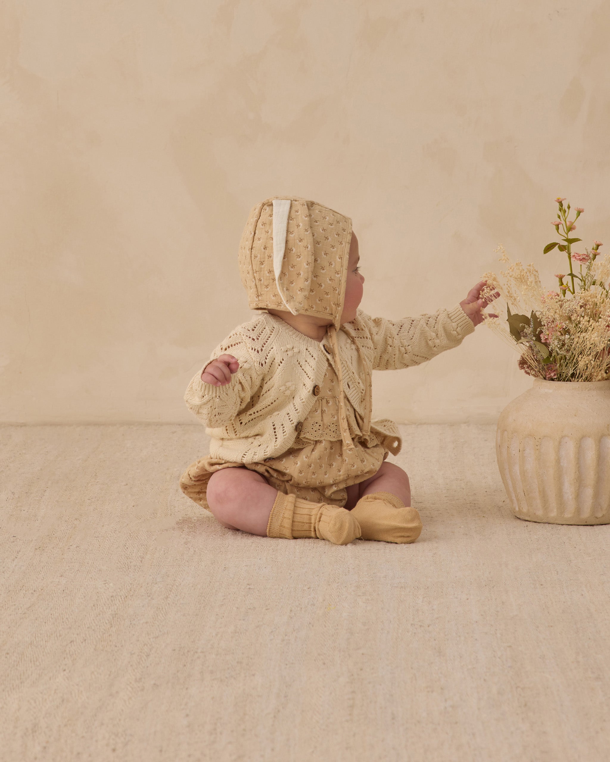 Rylee + Cru ライリーアンドクルー ベビー服 子供服 バニーボネット　フレンチフローラ