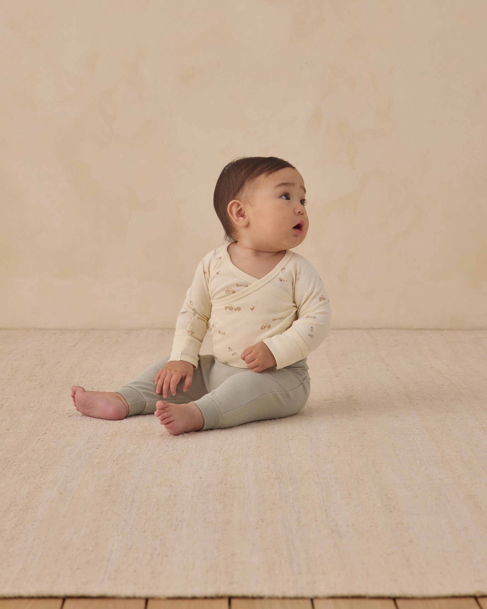 Rylee + Cru ライリーアンドクルー ベビー服 子供服 ベビーパンツ　セージ