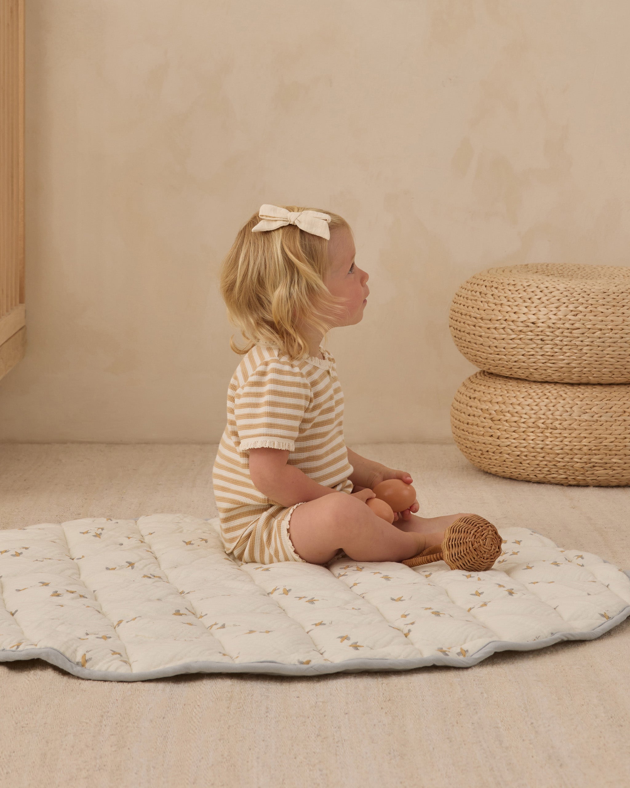 Rylee + Cru ライリーアンドクルー ベビー服 子供服 ルビーセット　バタースコッチストライプ