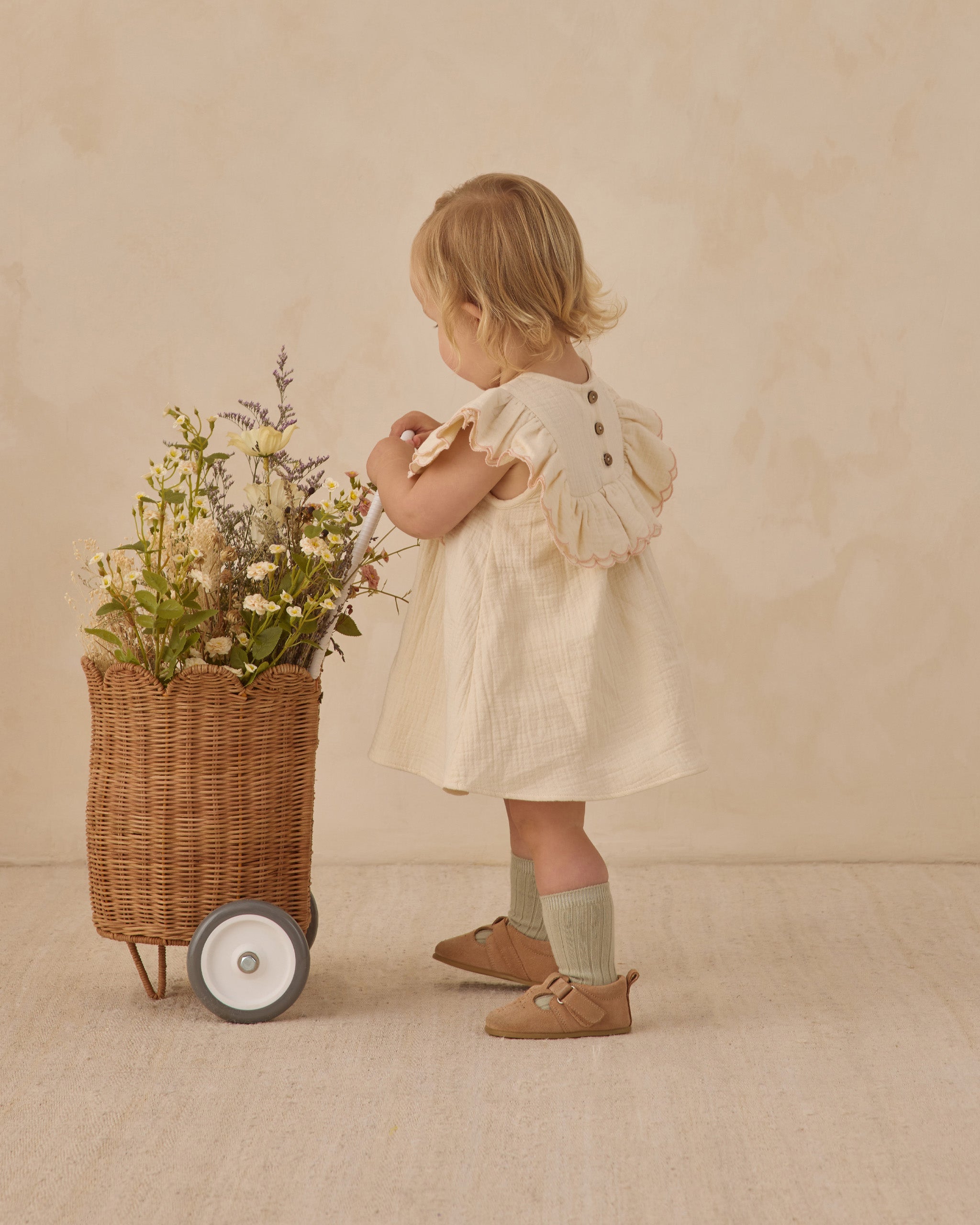 Rylee + Cru ライリーアンドクルー ベビー服 子供服 ルルドレス　ナチュラル