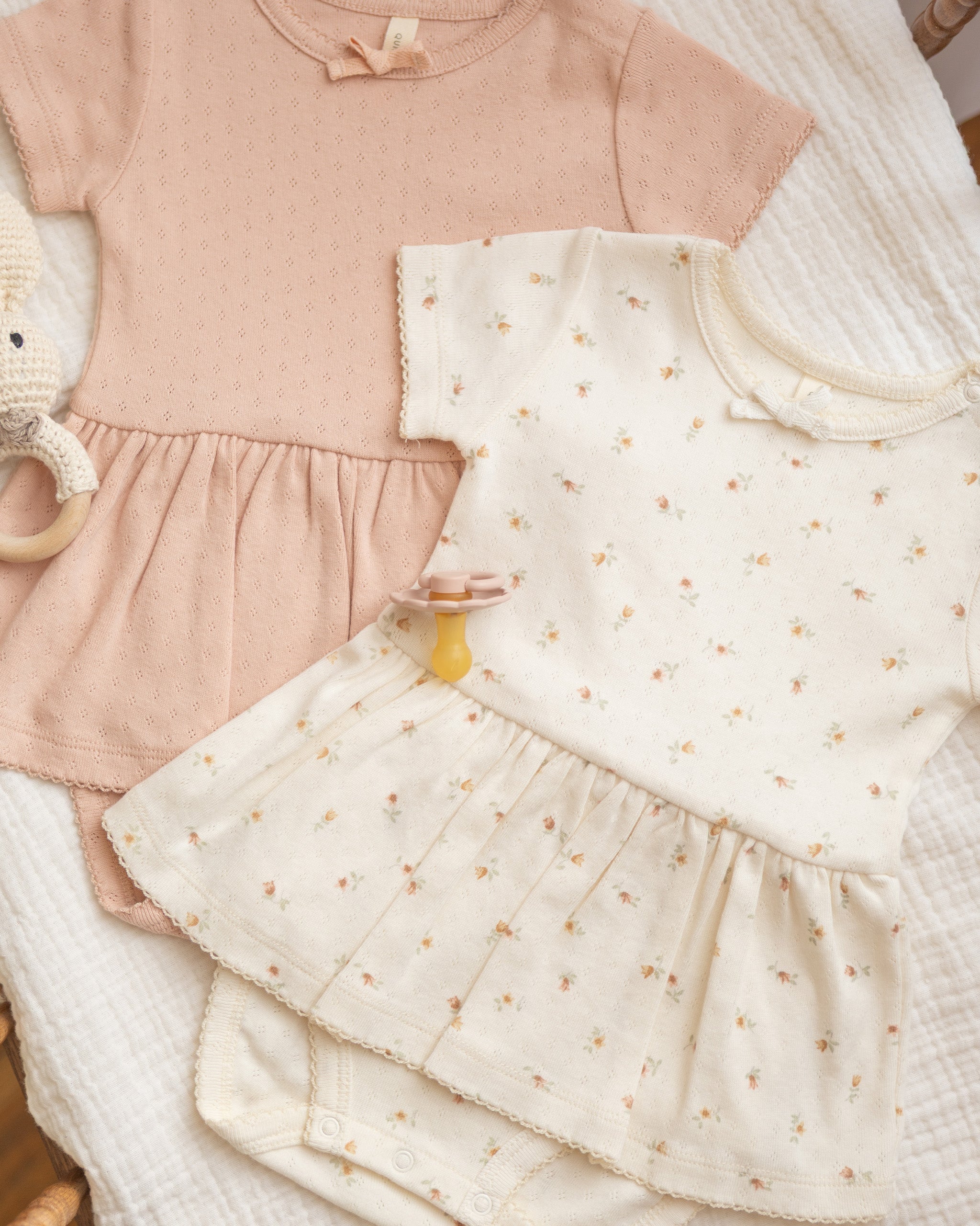 Rylee + Cru ライリーアンドクルー ベビー服 子供服 ポインテールスカートボディスーツ　プチフルール