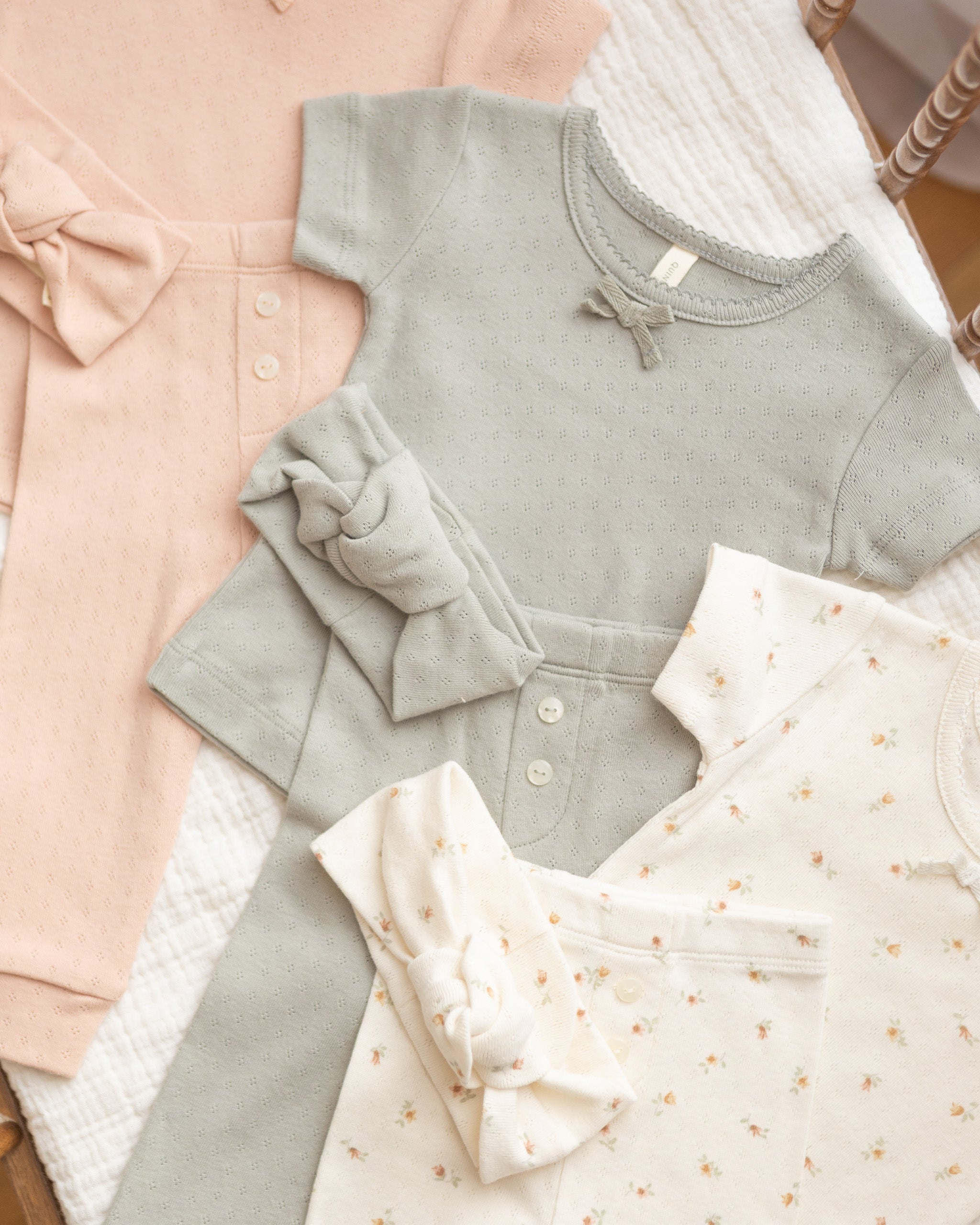 Rylee + Cru ライリーアンドクルー ベビー服 子供服 ポインテールノットヘッドバンド　セージ