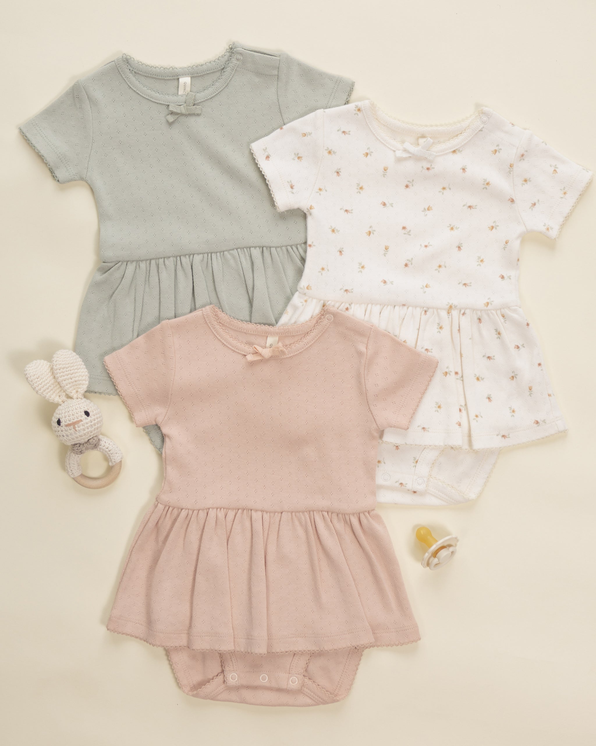 Rylee + Cru ライリーアンドクルー ベビー服 子供服 ポインテールスカートボディスーツ　セージ