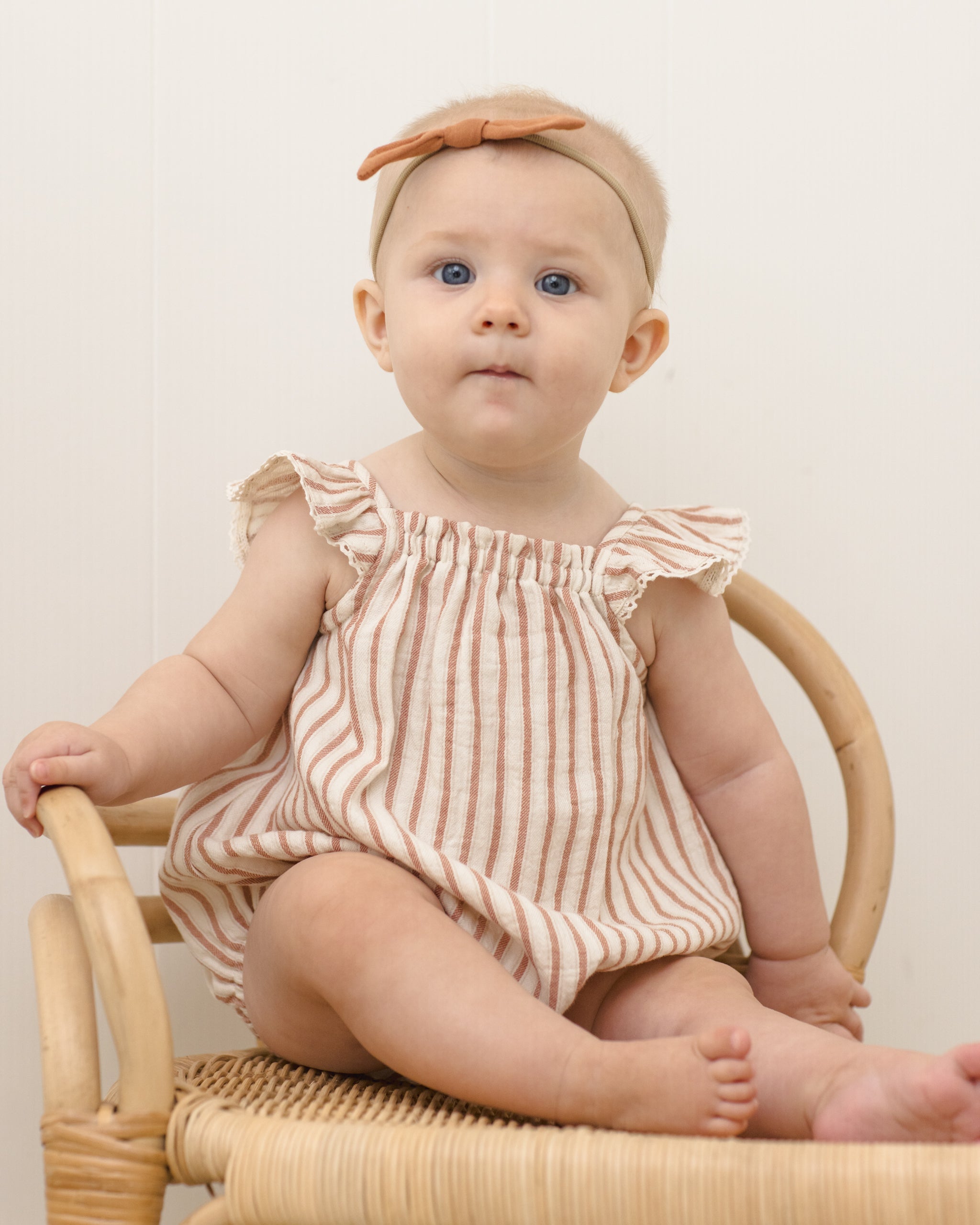Rylee + Cru ライリーアンドクルー ベビー服 子供服 ボニーロンパース　ヴィンテージストライプ