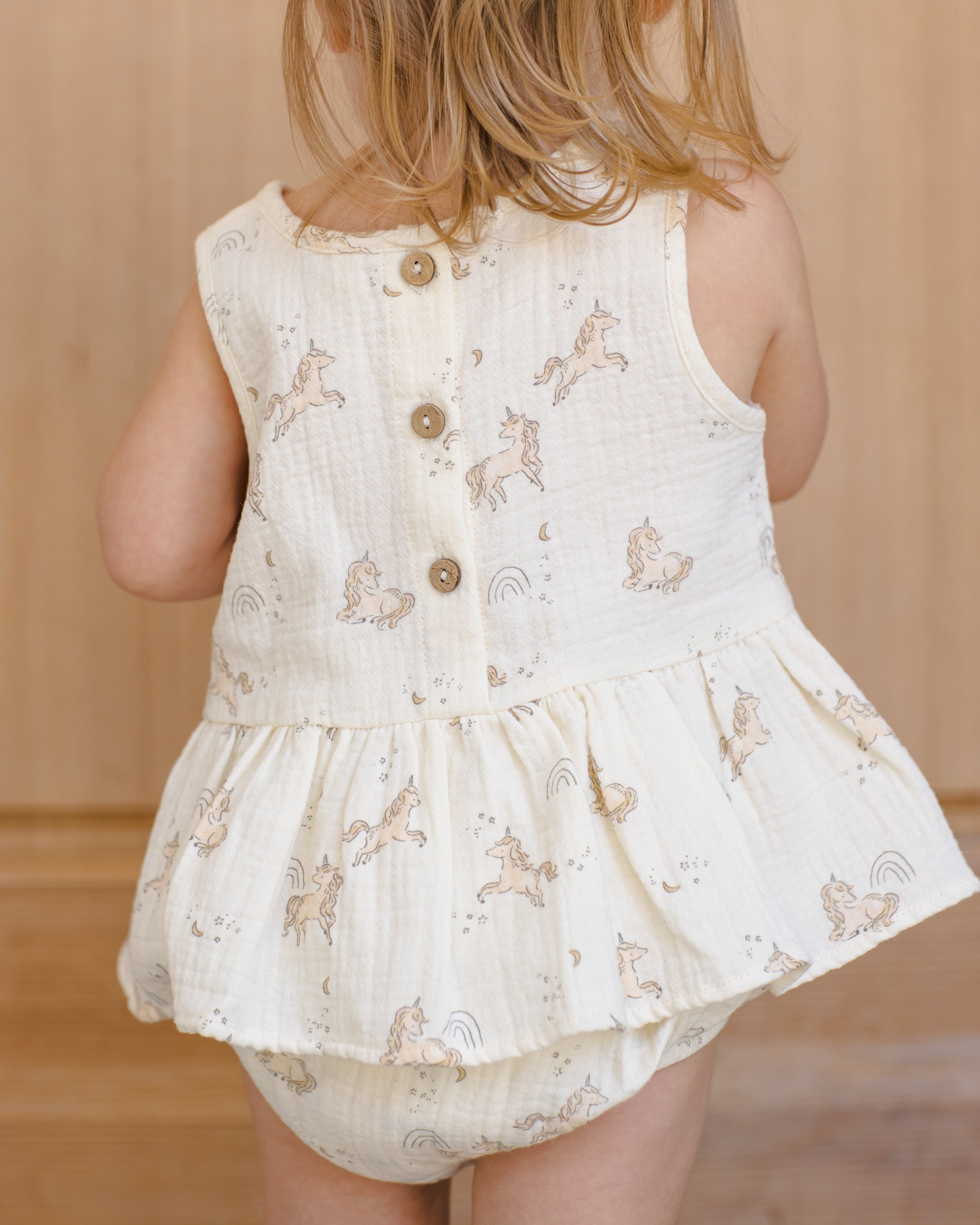 Rylee + Cru ライリーアンドクルー ベビー服 子供服 スリーブレスペプラムセット　ユニコーン