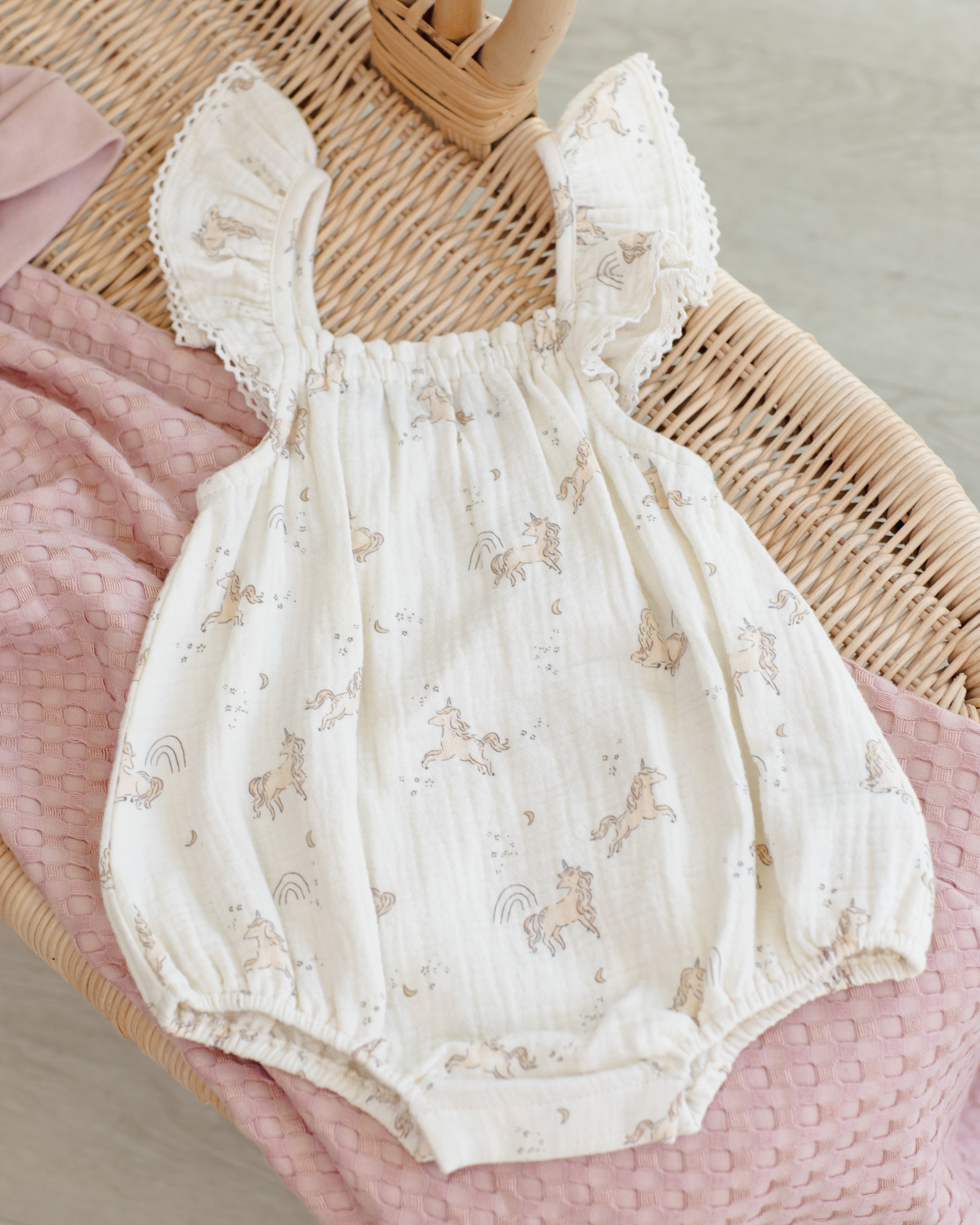 Rylee + Cru ライリーアンドクルー ベビー服 子供服 ボニーロンパース　ユニコーン