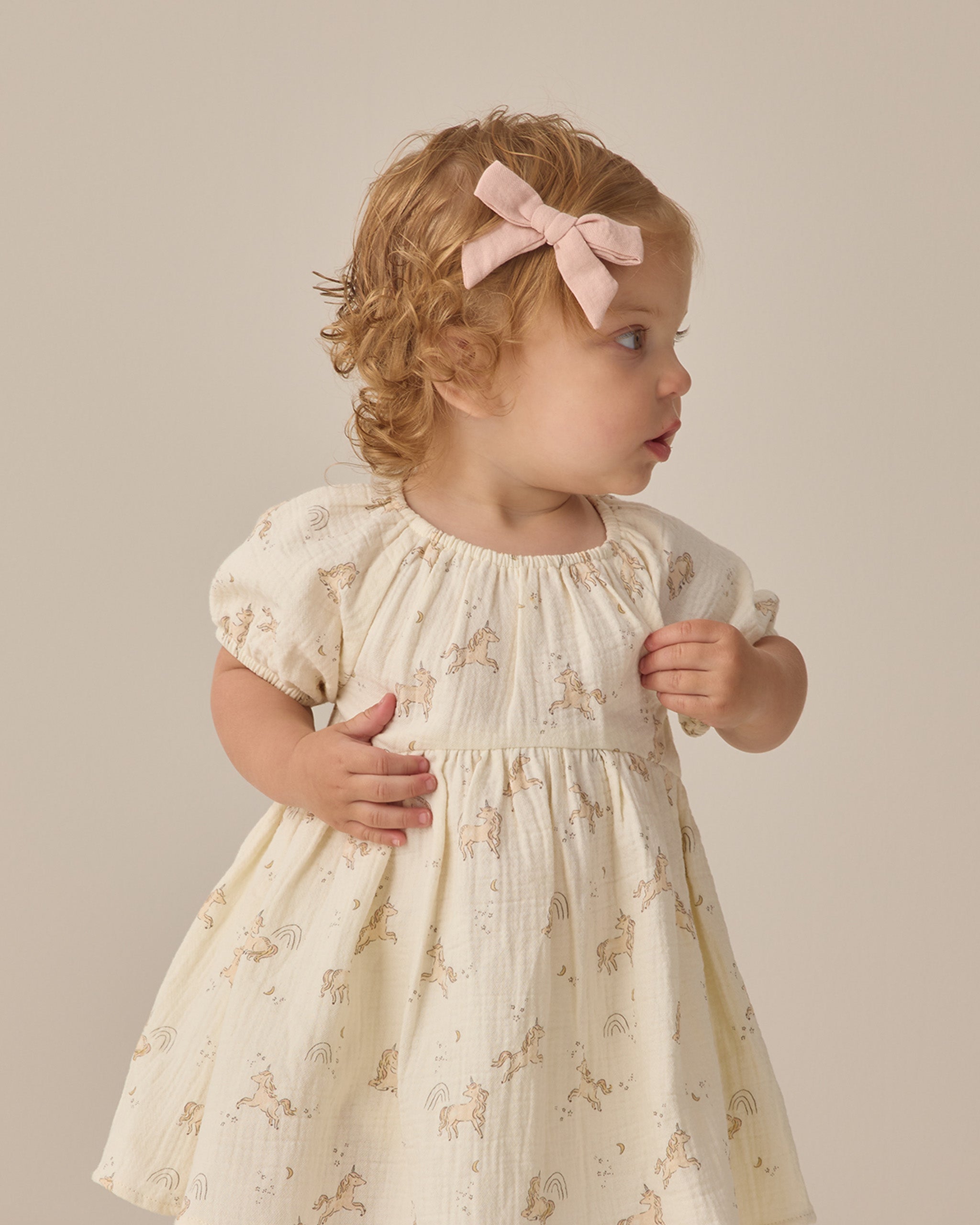 Rylee + Cru ライリーアンドクルー ベビー服 子供服 ボウダブルクリップセット 3コ　スカイ、ブラッシュ、ポピー