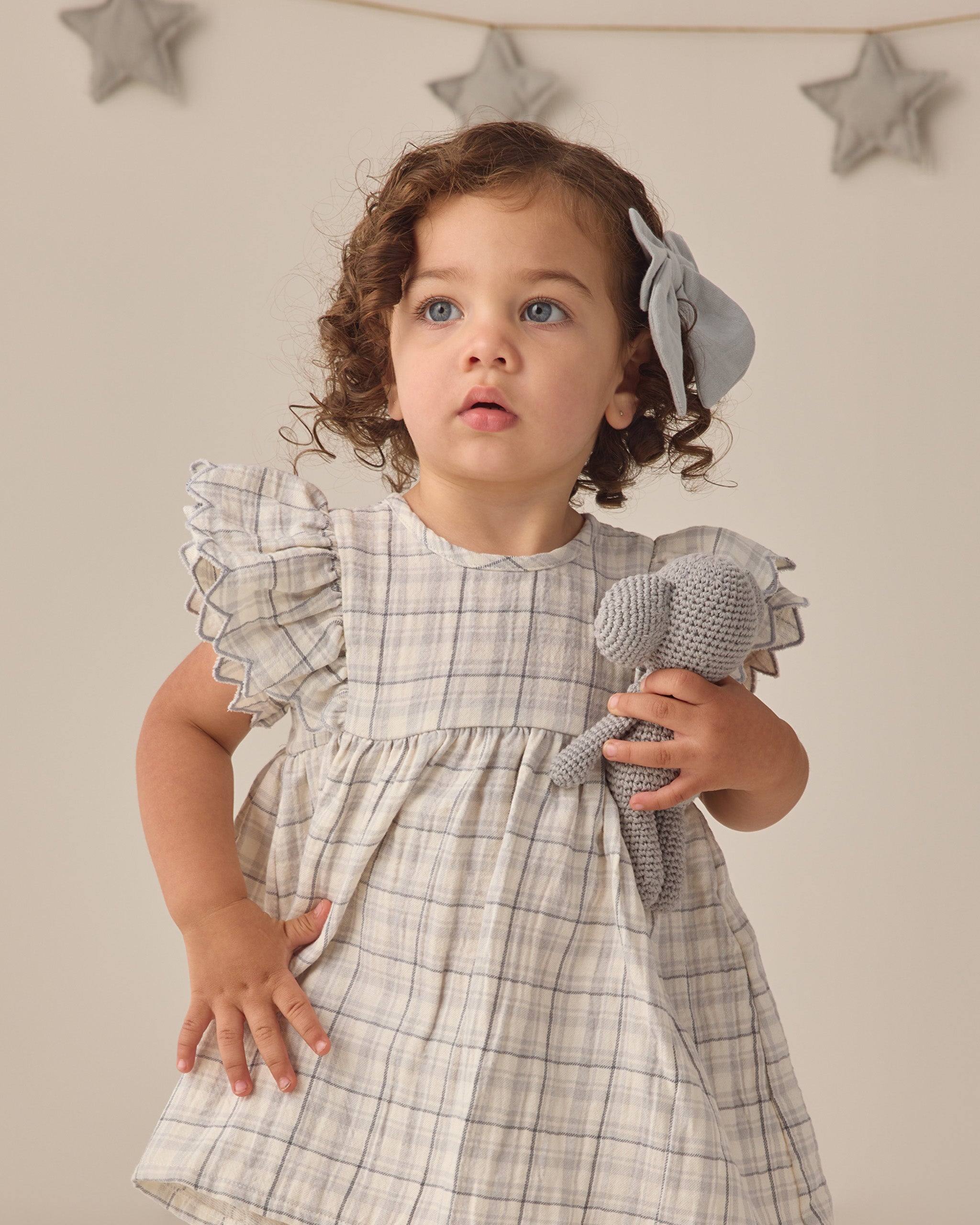 Rylee + Cru ライリーアンドクルー ベビー服 子供服 アリーナドレス　ブルーチェック