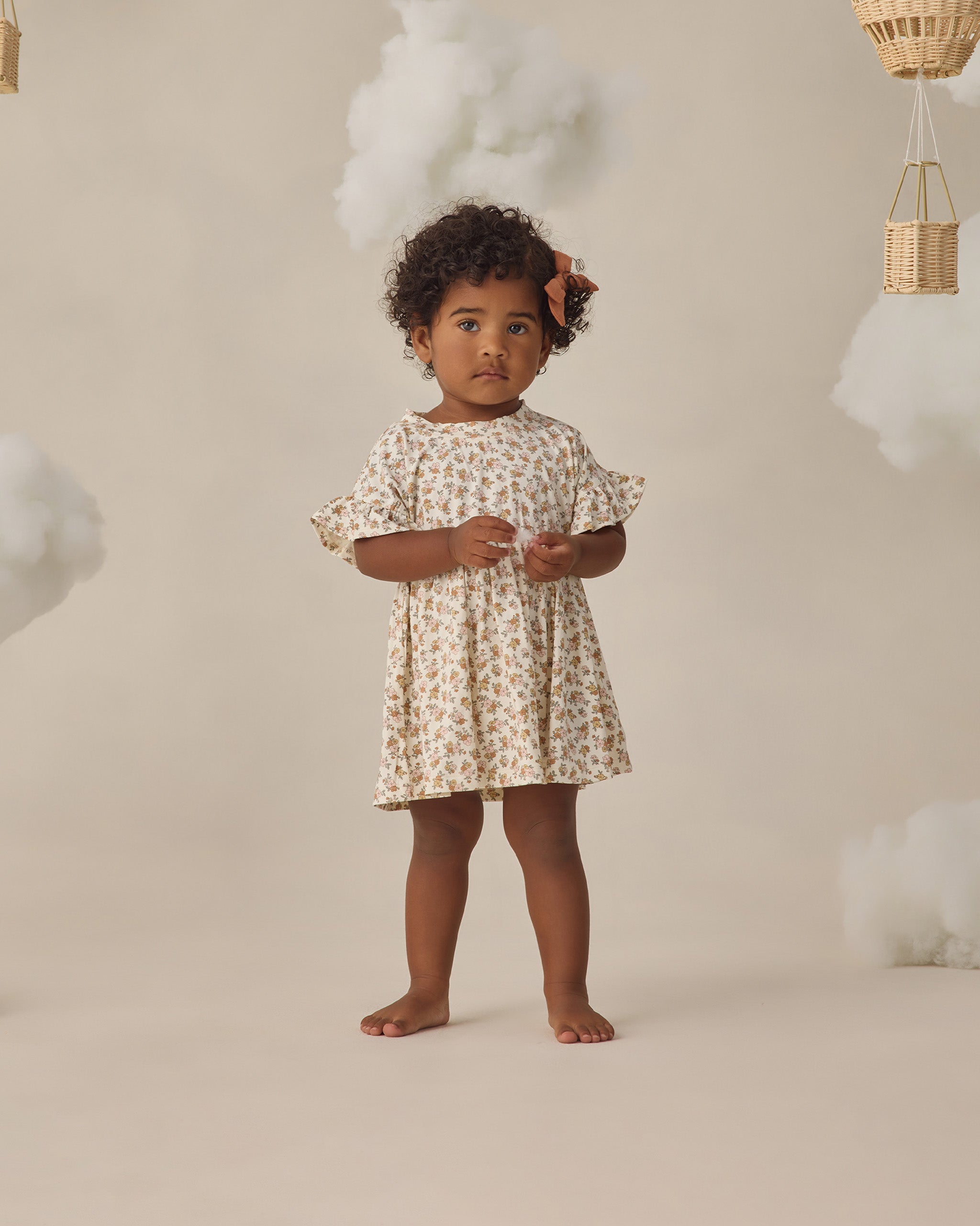 Rylee + Cru ライリーアンドクルー ベビー服 子供服 バンブーベビードールドレス　ワイルドフラワー