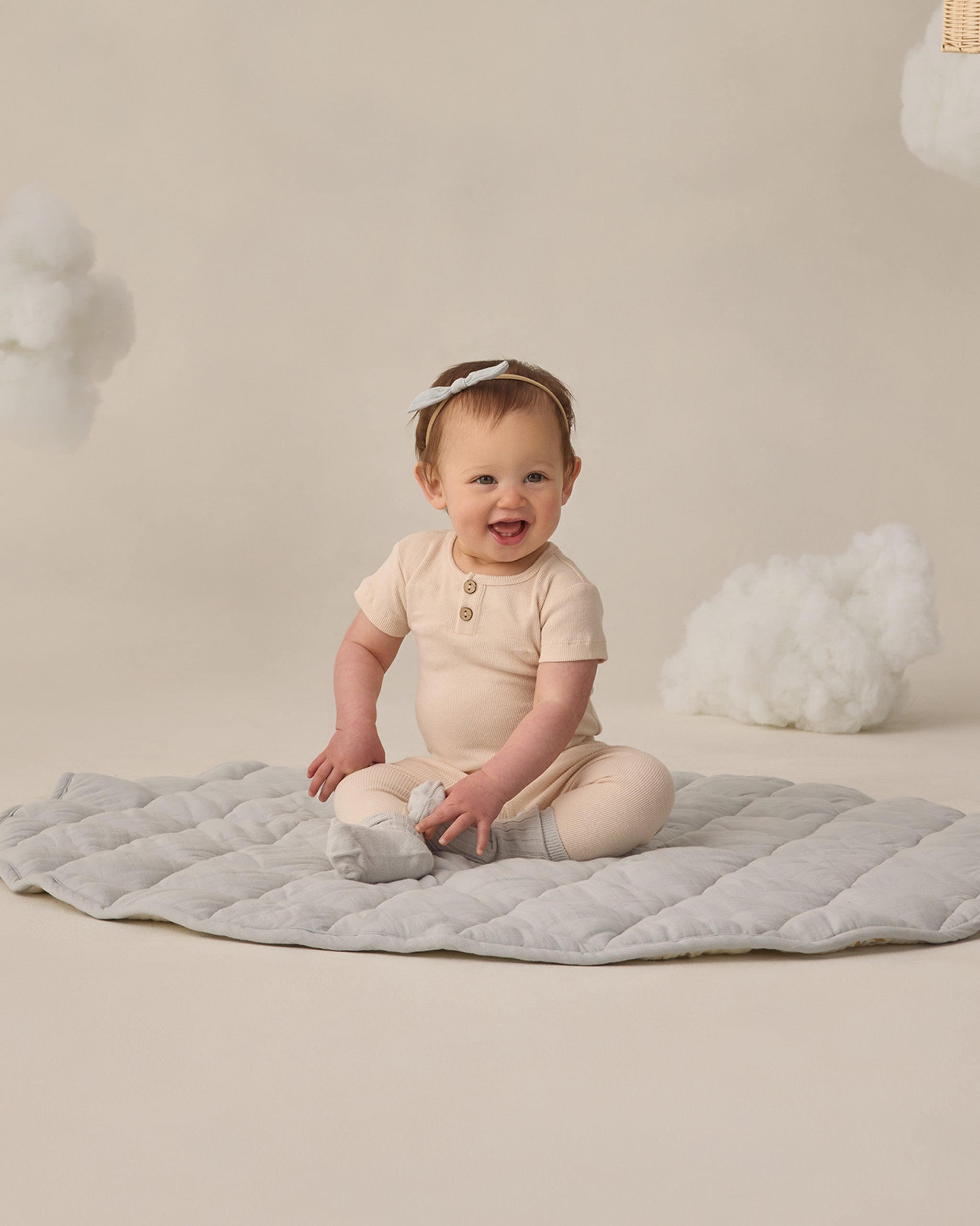 Rylee + Cru ライリーアンドクルー ベビー服 子供服 リブレギンス　エクリュ