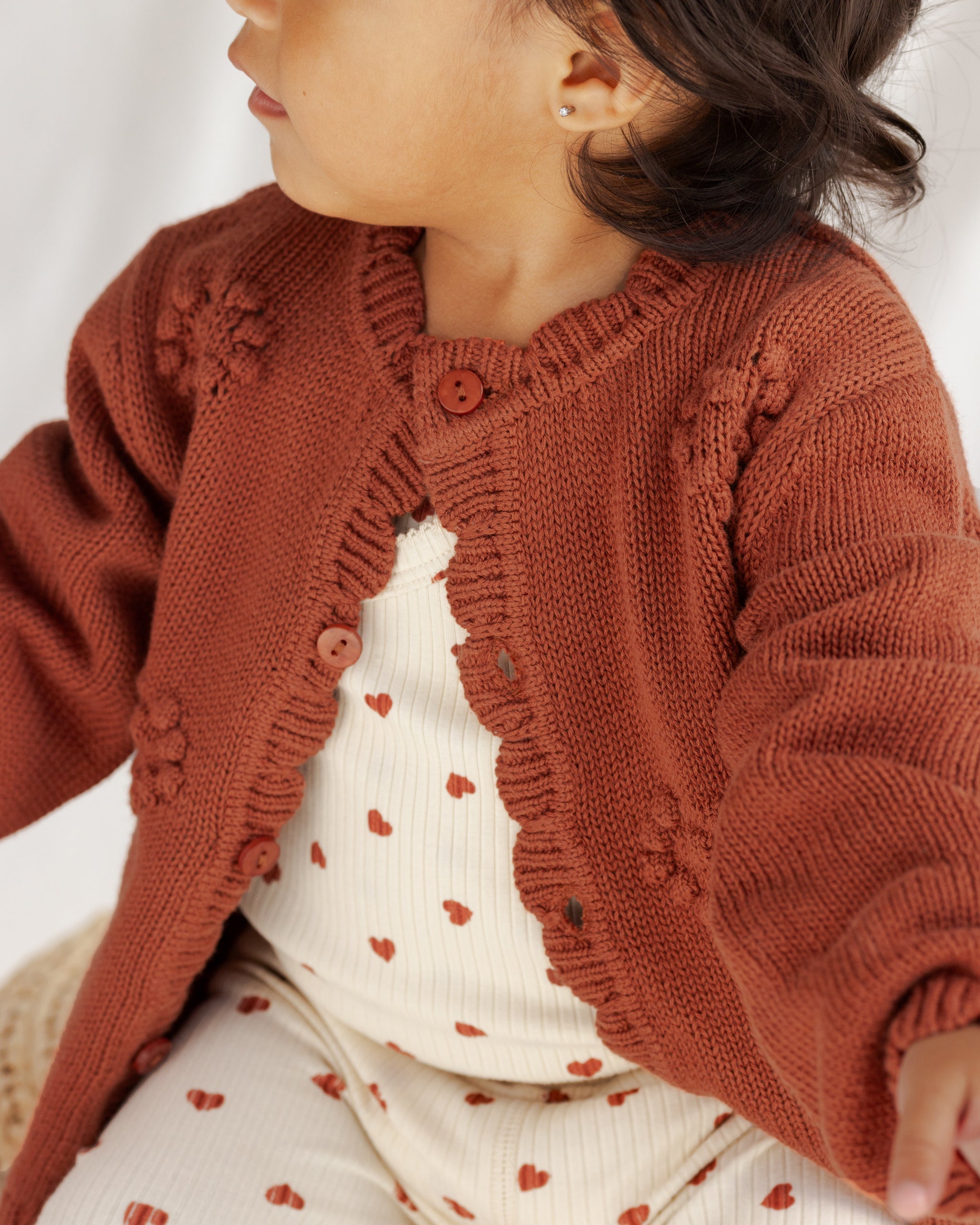 カーディガン 「Bs」「it」「Quincy Mae」25AW / Knit Cardigan キッズ 子供服 Quincy Mae（クインシーメイ）正規販売店 | オーガニックベビー服