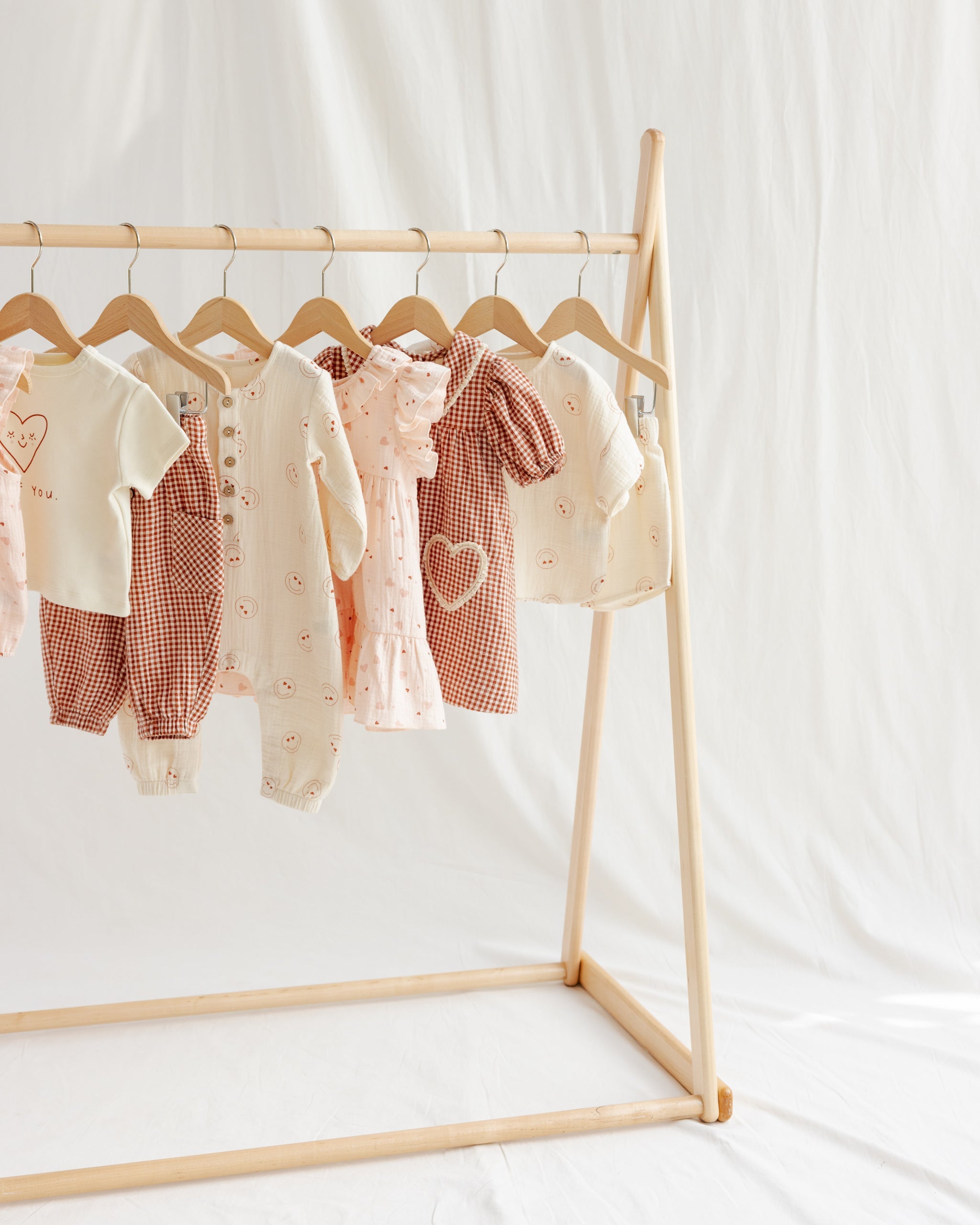 Rylee + Cru ライリーアンドクルー ベビー服 子供服　コラライン ドレス　レッドギンガム