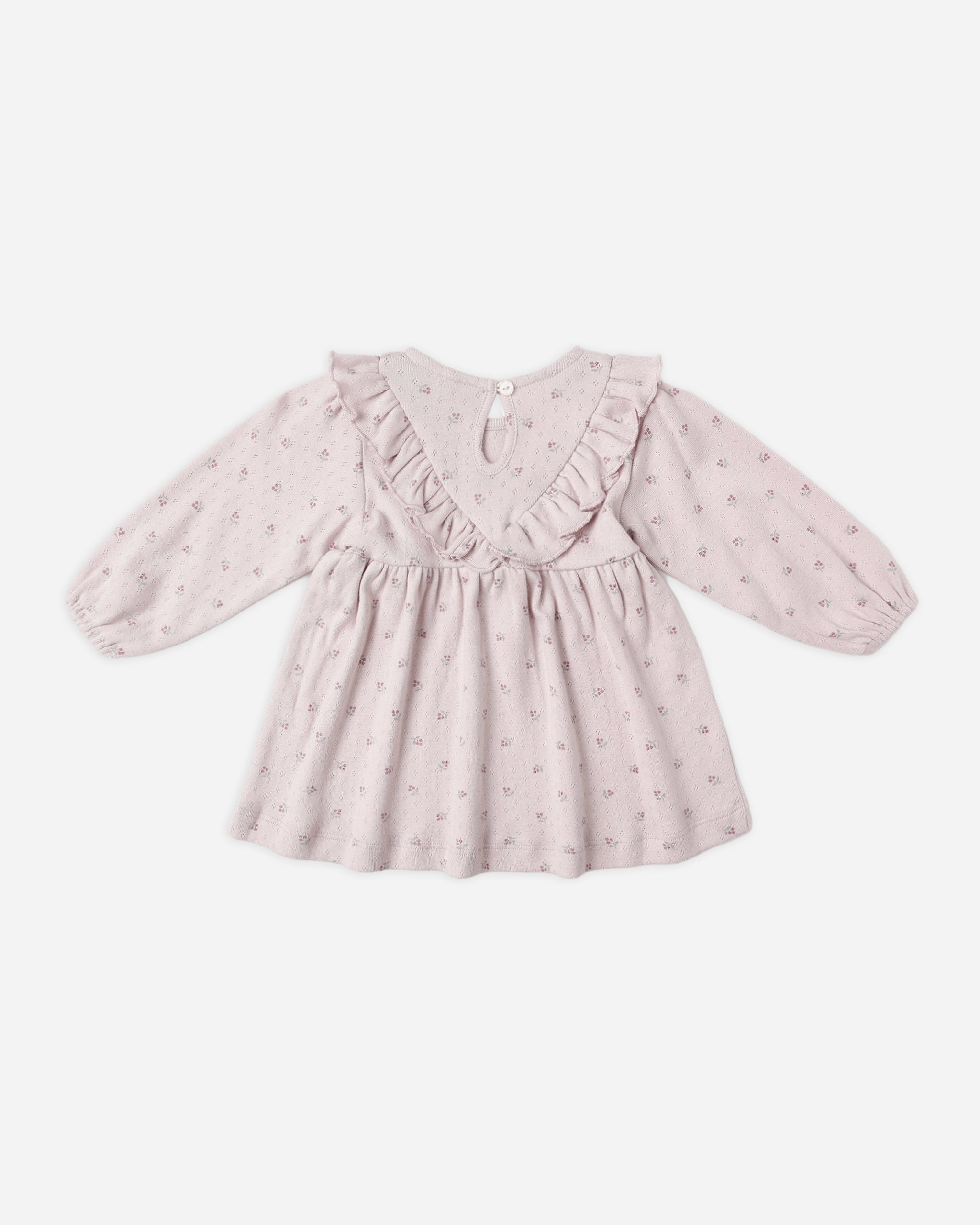 Rylee + Cru ライリーアンドクルー ベビー服 子供服  ロングスリーブ フリル V ドレス　ライラック ディッツィ