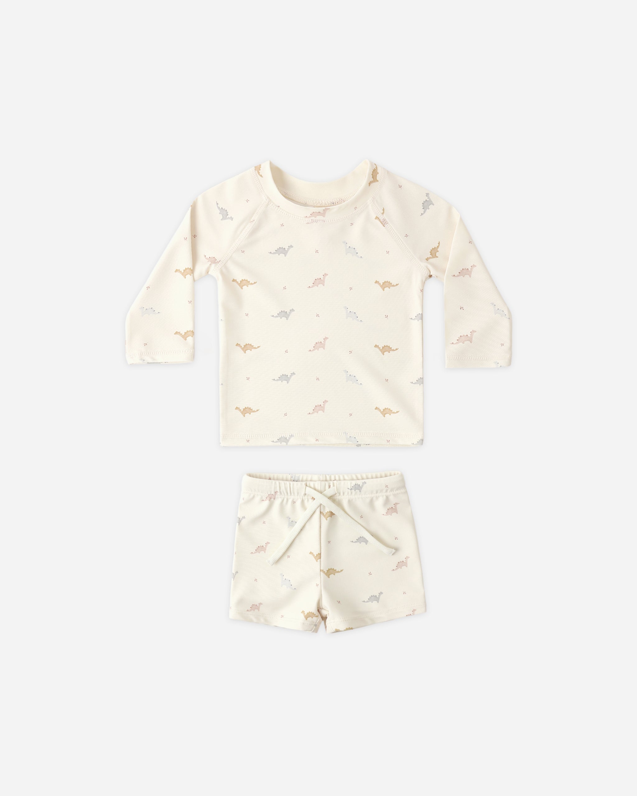 Rylee + Cru ライリーアンドクルー ベビー服 子供服 フィン ラッシュガード + ショートセット　ディノ