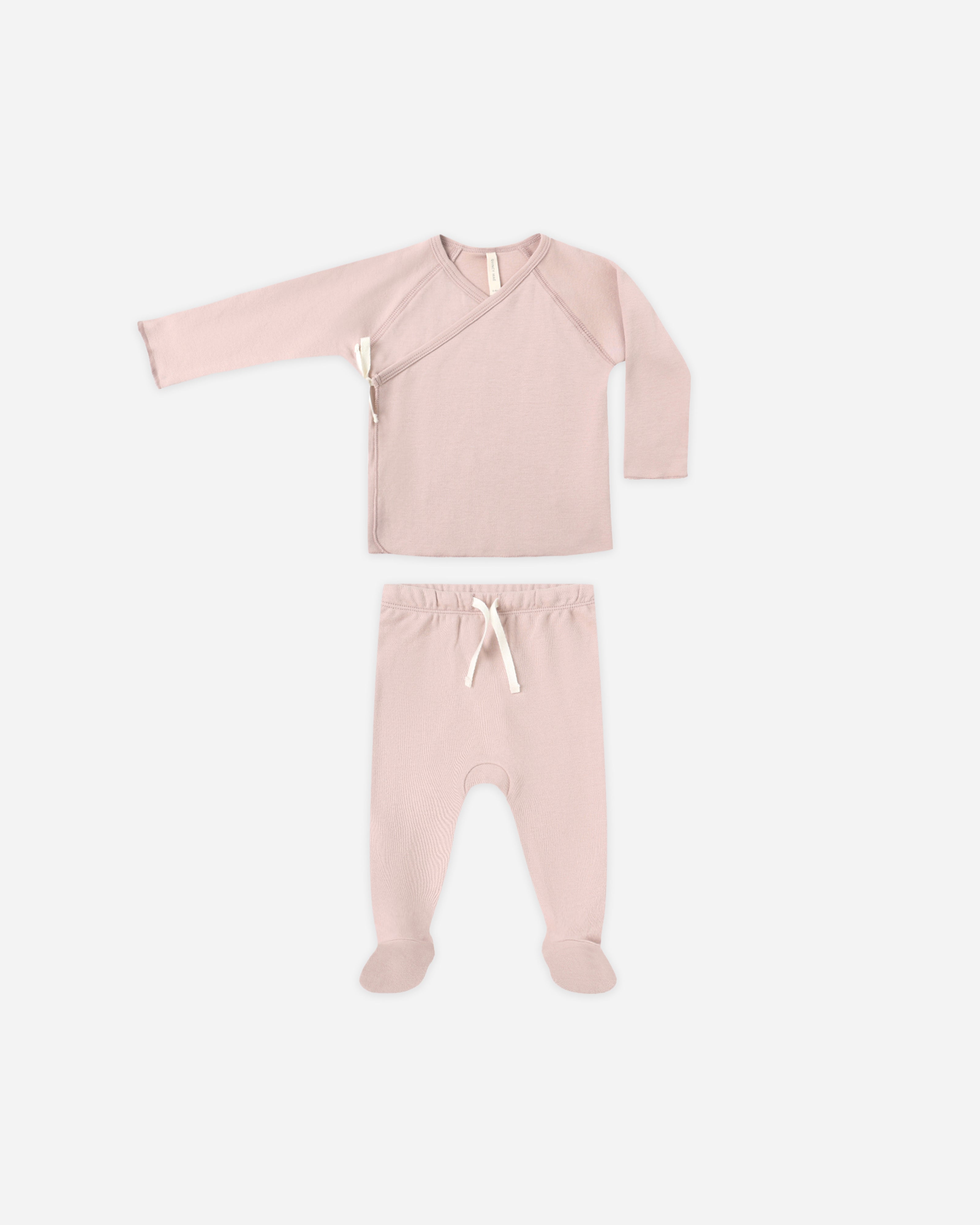 Rylee + Cru ライリーアンドクルー ベビー服 子供服  ラップトップ　フットパンツセット　ローズ